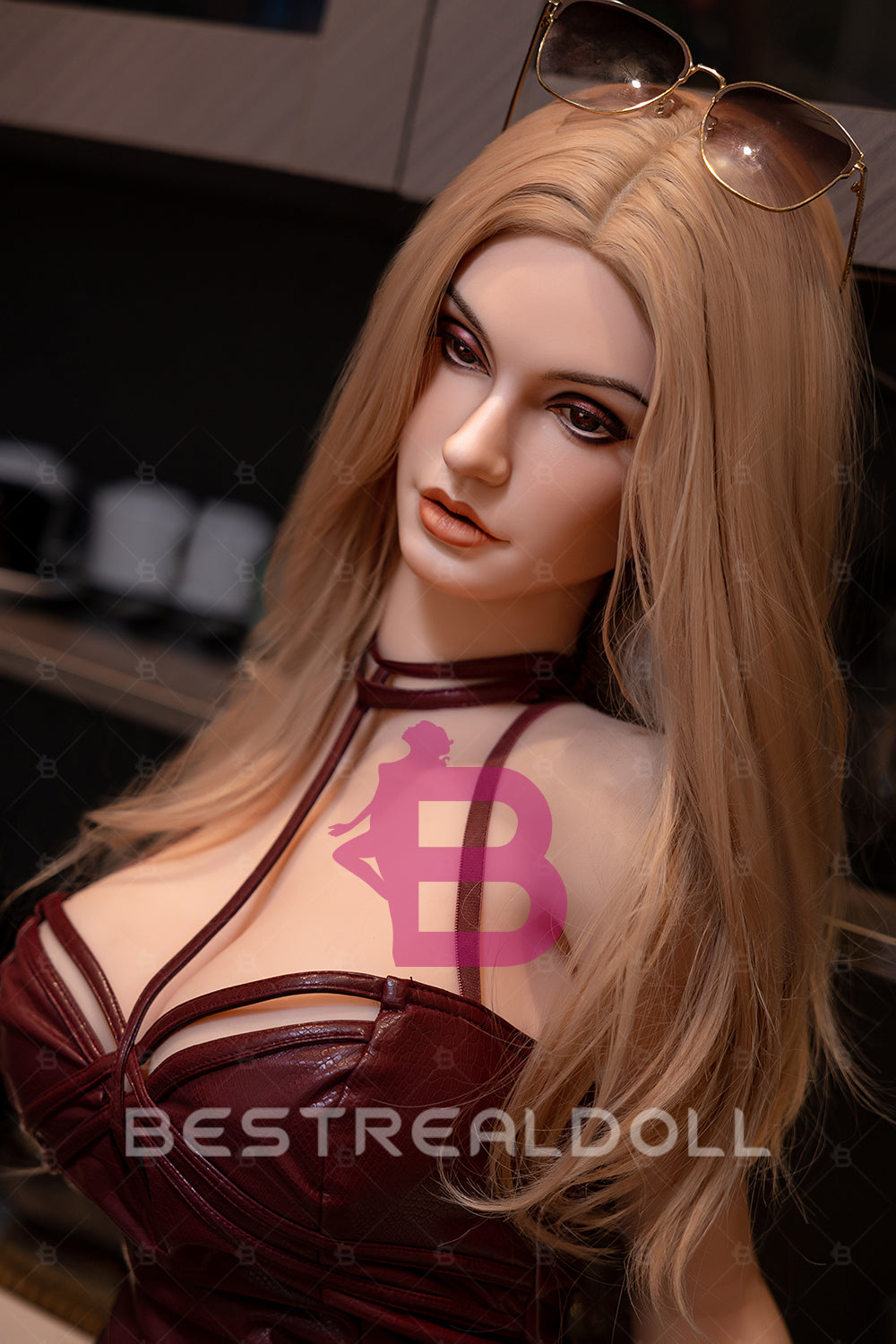 US Stock - YAMIEE Alita 163cm Unique Design Silicone Head with Wig Oral Sex Love Doll TPE Body Movable Jaw Adult ROS Sex Doll