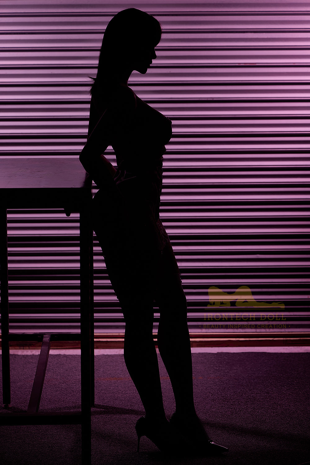 Irontechdoll Elly Plus 164cm S13 AIO (All in One) Full SIlicone Sex Doll Black Hair Dark Tanned Skin Adult Love Doll