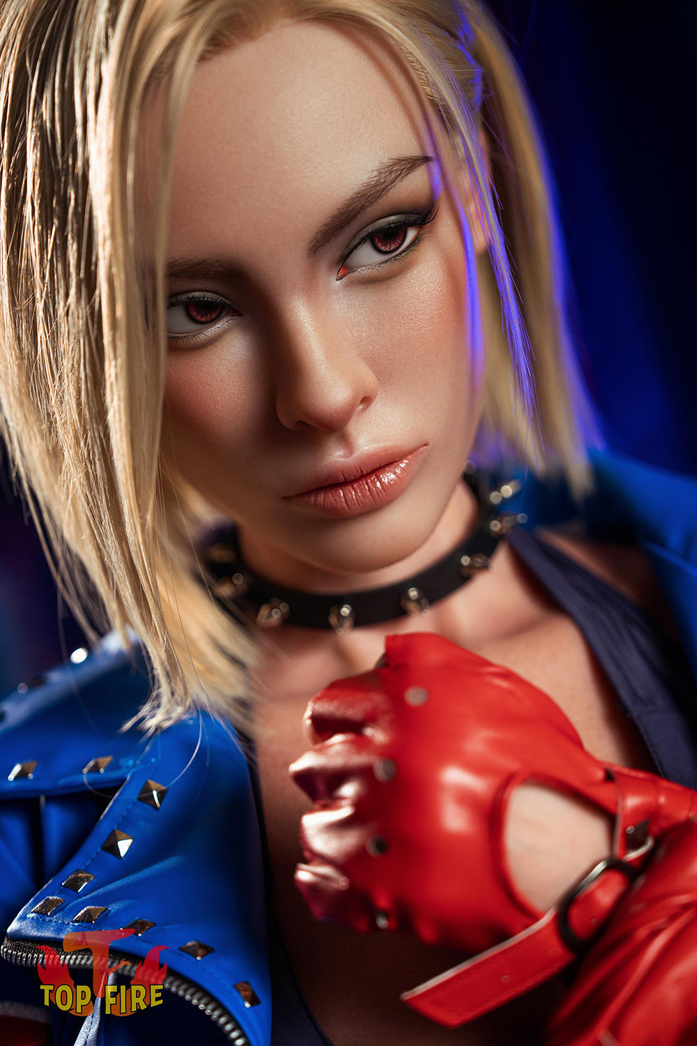 EU Stock - Topfire Joanna 176cm T43 Blonde Short Hair Full Silicone ROS Sex Doll Tanned Skin Silicone Auto Blowjob Adult Love Doll