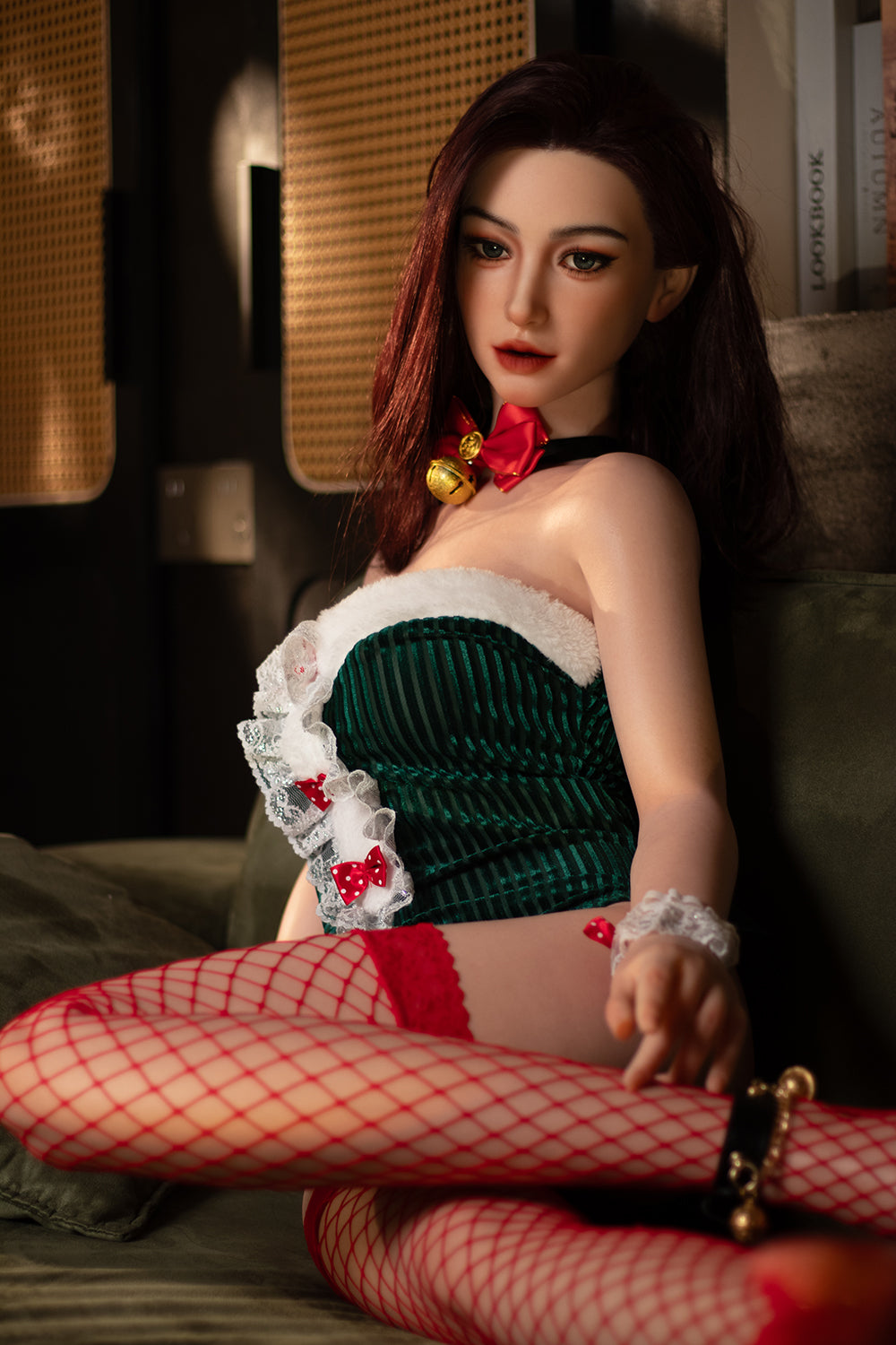 YAMIEE Vivian 150cm #431 Full Silicone Sex Doll Soft Silicone ROS Head Sex Doll Movable Jaw Natural Skin Oral Sex Love Doll