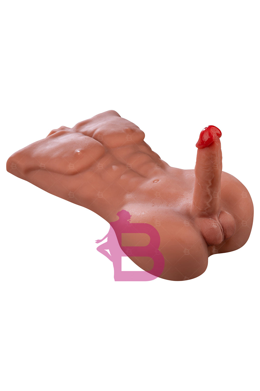 US Stock - SQ-MA30032 46cm Electric TPE Male Sex Doll Torso Half Body Automatic Dildo Function Male Torso Sex Doll