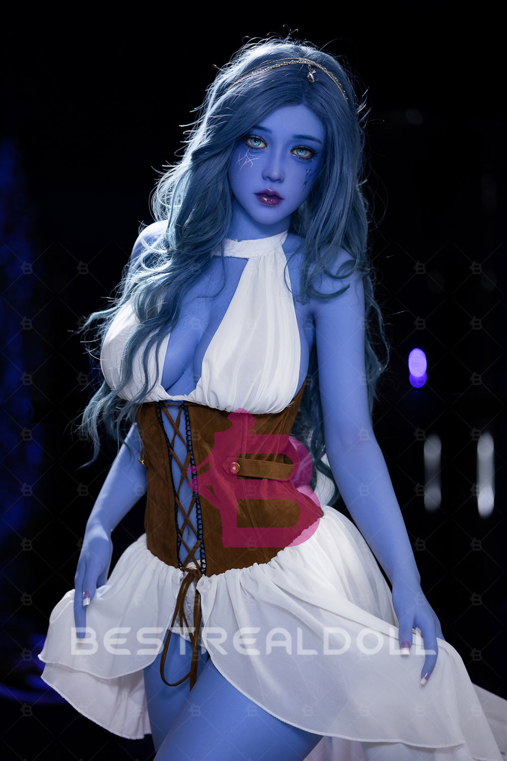 EU Stock - Nocturne Plus 160cm #225 Blue Skin TPE Sex Doll Big Breasts Fantasy TPE Adult Love Doll