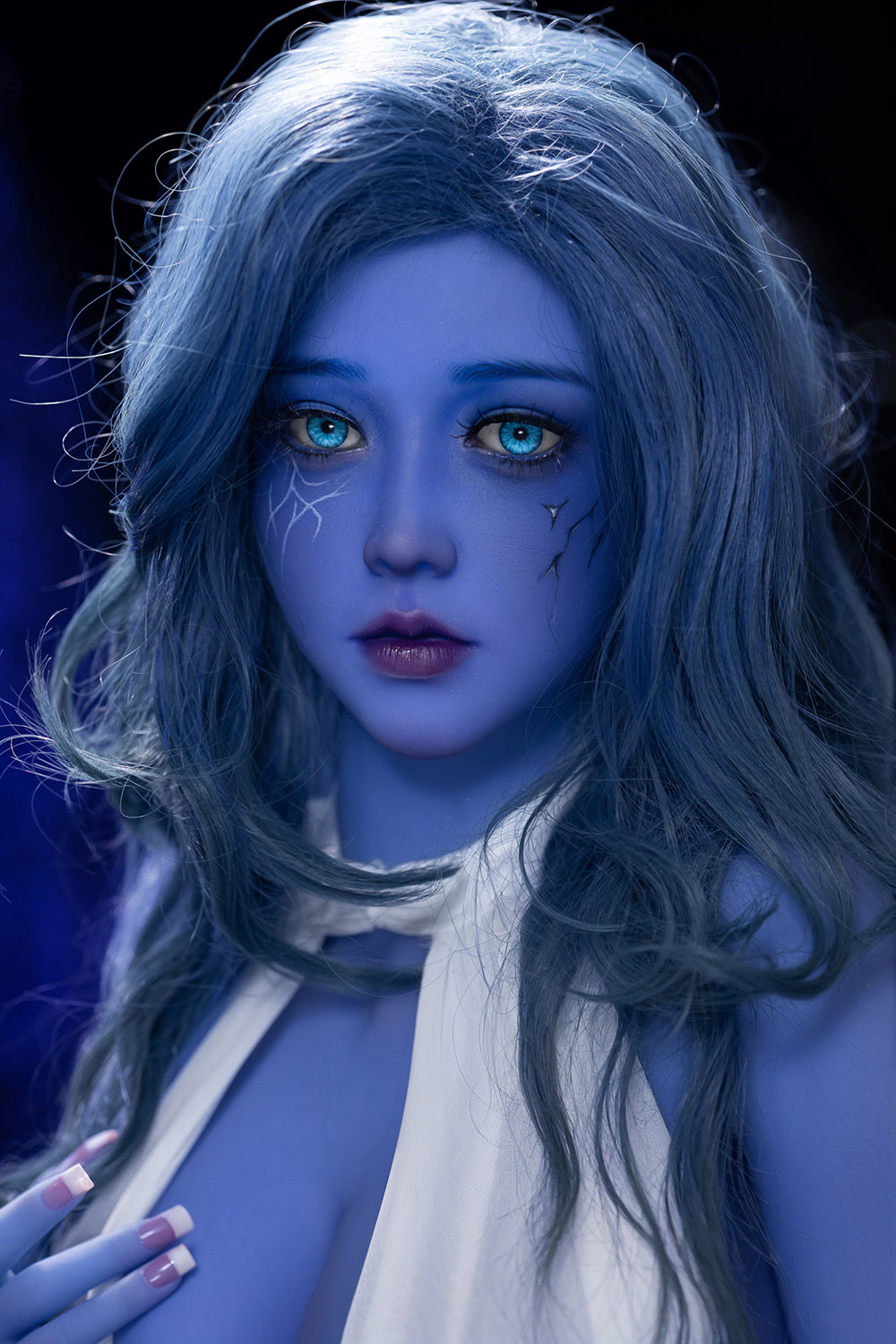 EU Stock - Nocturne Plus 160cm #225 Blue Skin TPE Sex Doll Big Breasts Fantasy TPE Adult Love Doll