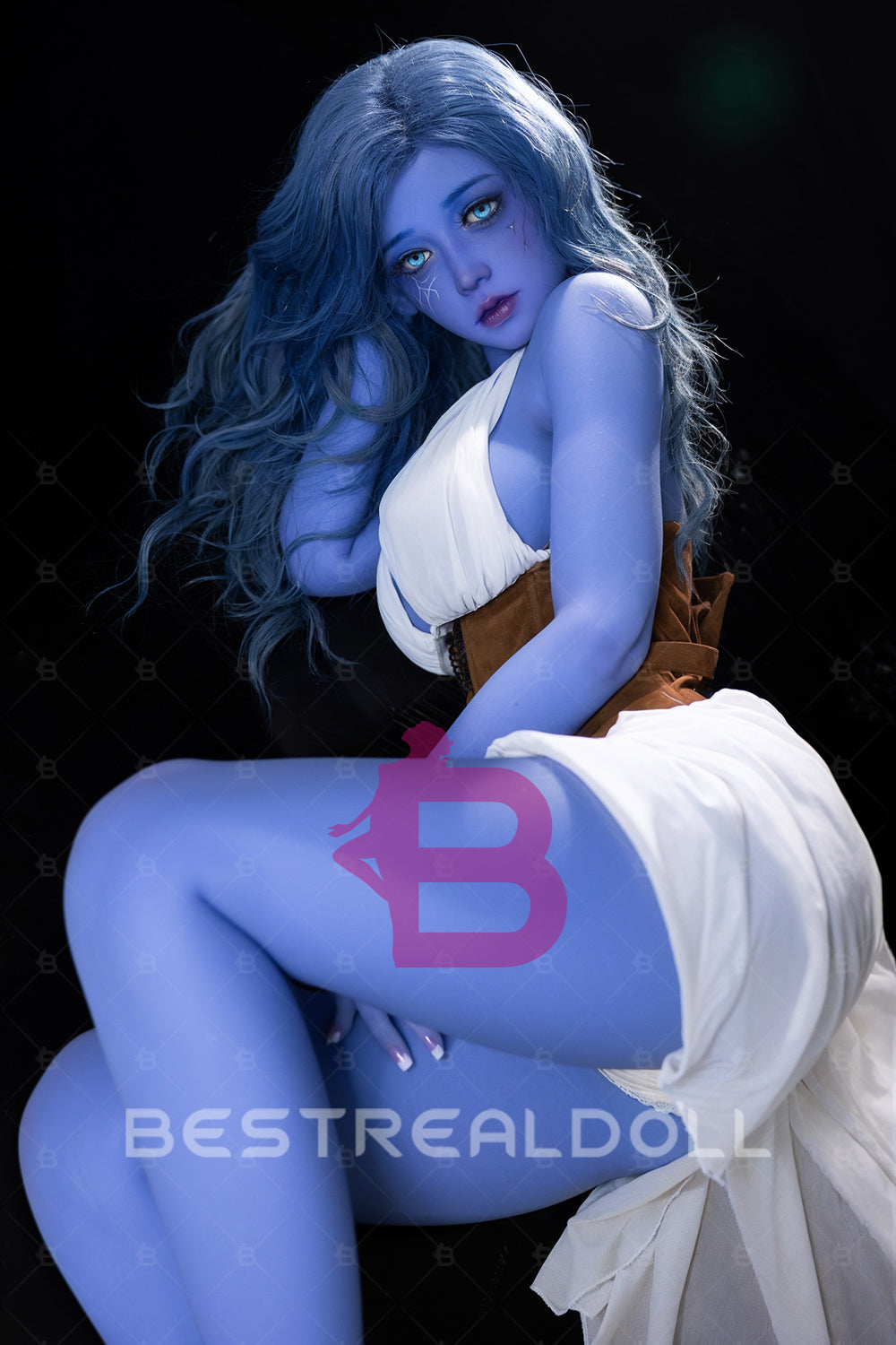 EU Stock - Nocturne Plus 160cm #225 Blue Skin TPE Sex Doll Big Breasts Fantasy TPE Adult Love Doll