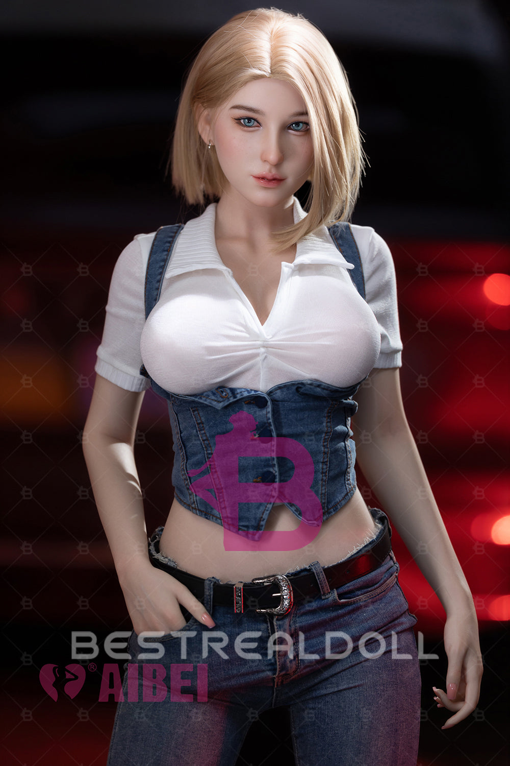 US Stock - Romy 167cm E Cup AB12 Full Silicone Sex Doll Short Blonde Natural Skin Silicone Oral Sex Love Doll