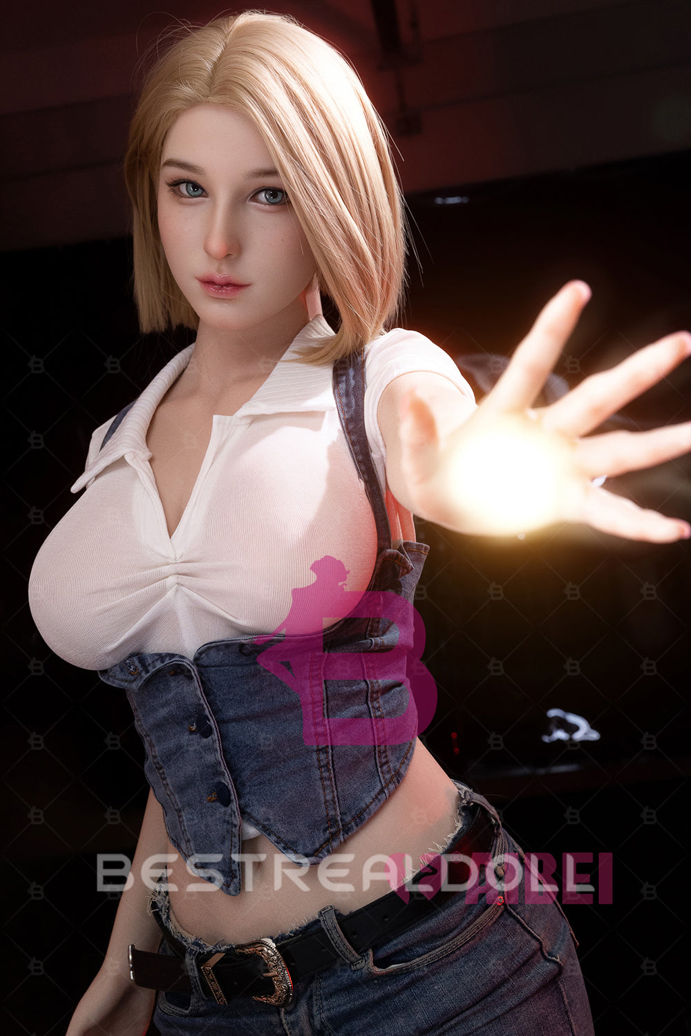 US Stock - Romy 167cm E Cup AB12 Full Silicone Sex Doll Short Blonde Natural Skin Silicone Oral Sex Love Doll