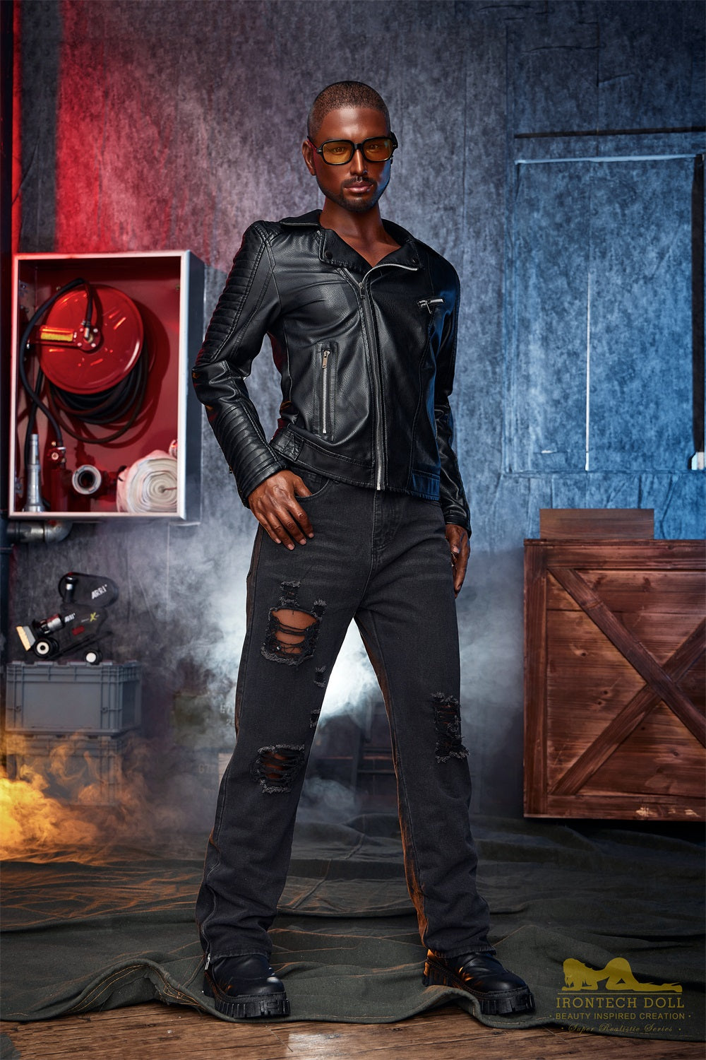 Irontechdoll 170cm M1 Kevin Black Male Sex Doll Full Silicone Male Doll Gay Love Doll