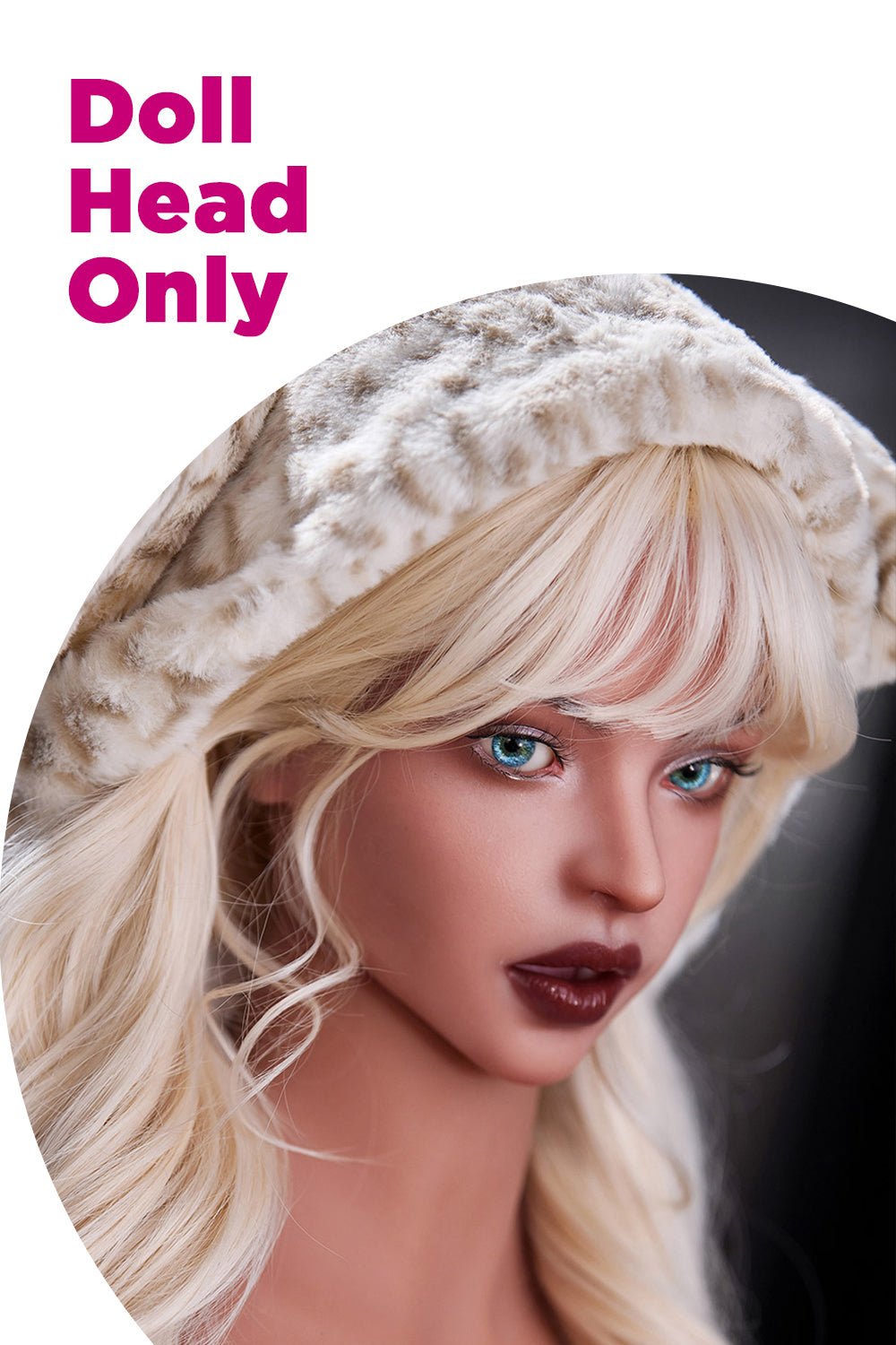 Adela M2 Silicone Sex Doll ROS Head Love Doll Movable Jaw Head Only