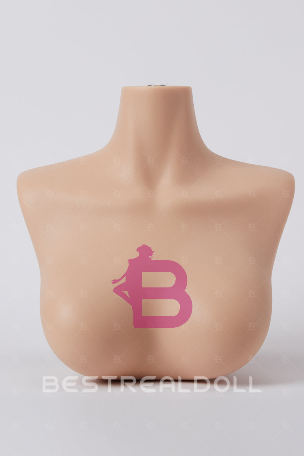 Three Skin Tone Full Silicone Sex Doll Head Stand for Display Light Tanned Skin Silicone Doll Head Stand ONLY