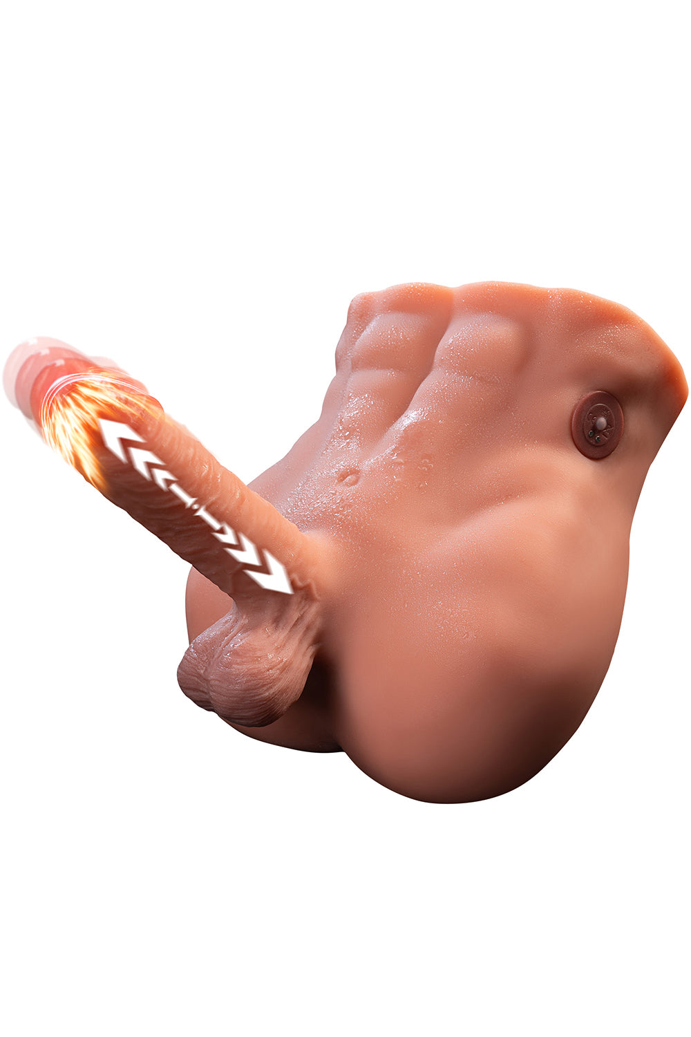 US Stock - SQ-MAR30039 TPE Male Ass Doll Torso Electric Male Ass Torso Sex Doll with Automatic Dildo