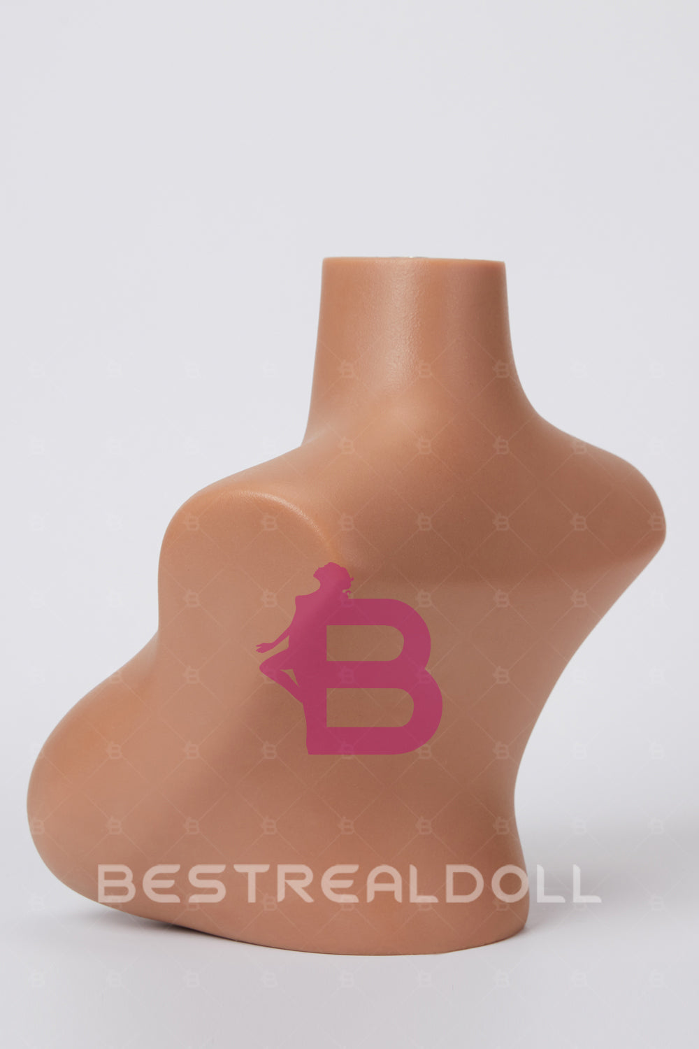 Three Skin Tone Full Silicone Sex Doll Head Stand for Display Light Tanned Skin Silicone Doll Head Stand ONLY