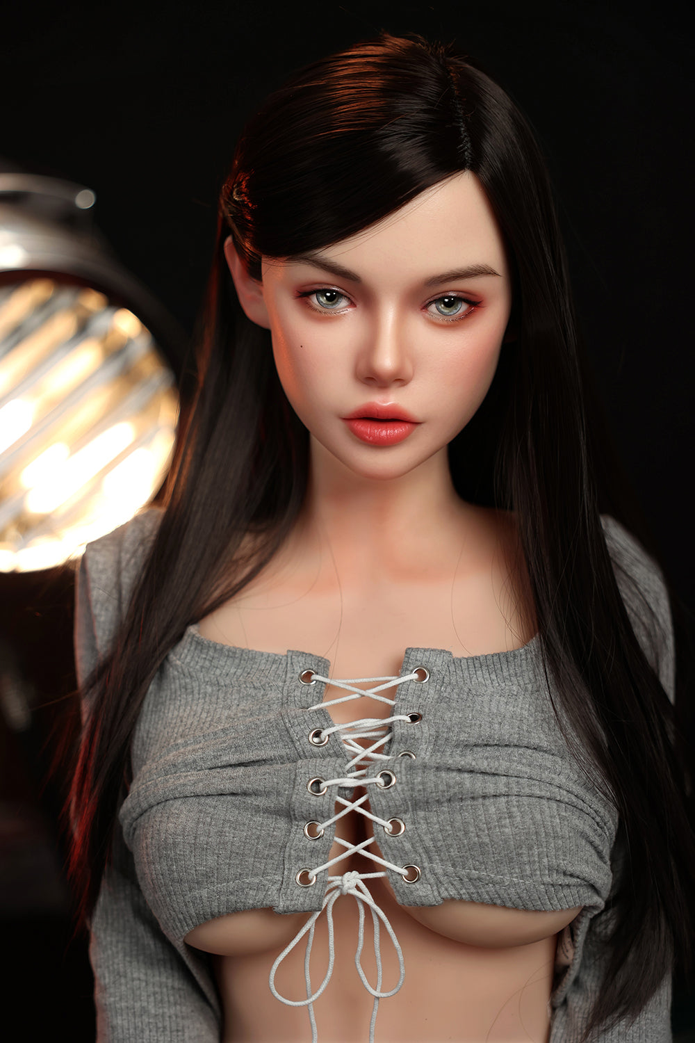 US Stock - RIDMII Unique Design Fiora 164cm #1130E Silicone ROS Head Sex Doll TPE Body Orlal Sex Adult Love Doll (Free 2ND Head)