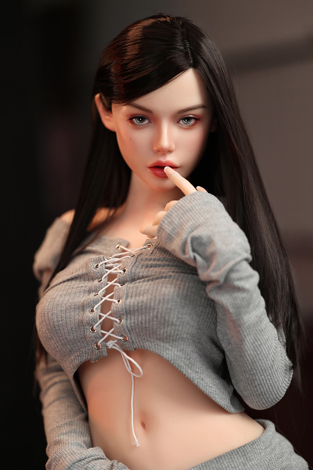 US Stock - RIDMII Unique Design Fiora 164cm #1130E Silicone ROS Head Sex Doll TPE Body Orlal Sex Adult Love Doll (Free 2ND Head)