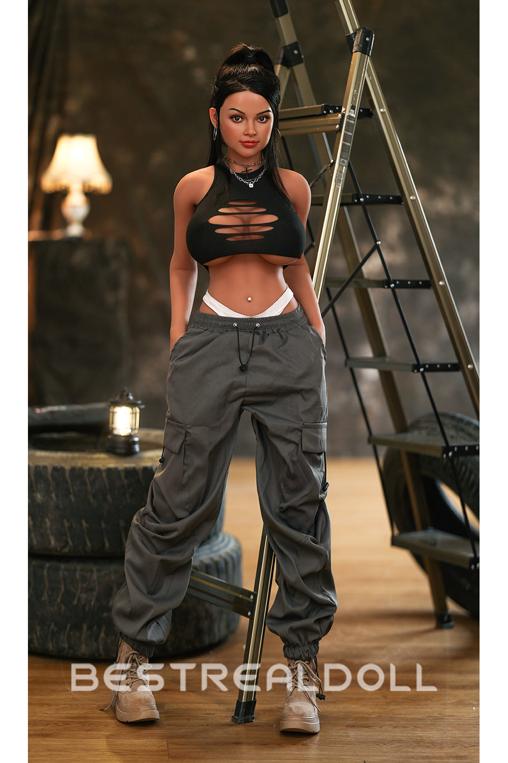 US Stock - Kenzie 153cm S159 Big Boob Shemale Sex Doll Realistic Lesbian Doll Jelly Breasts BBW Adult transgender Love Doll