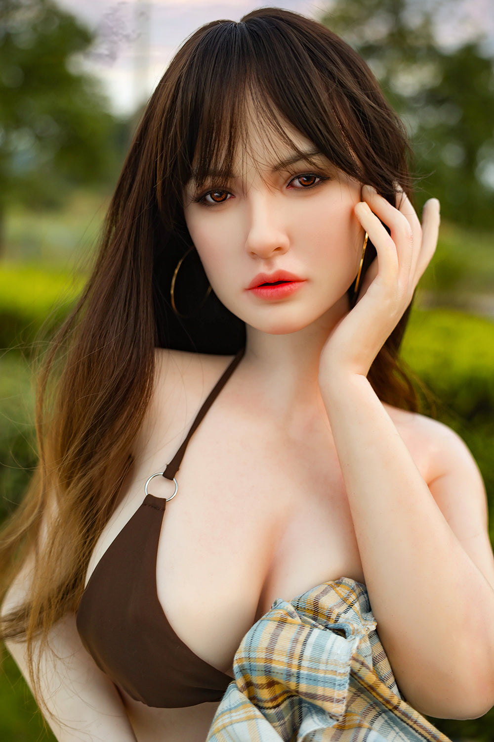 Veronica 160cm #513 Full Silicone Oral Sex Love Doll Realistic Natural Skin Movable Jaw Adult ROS Head Sex Doll