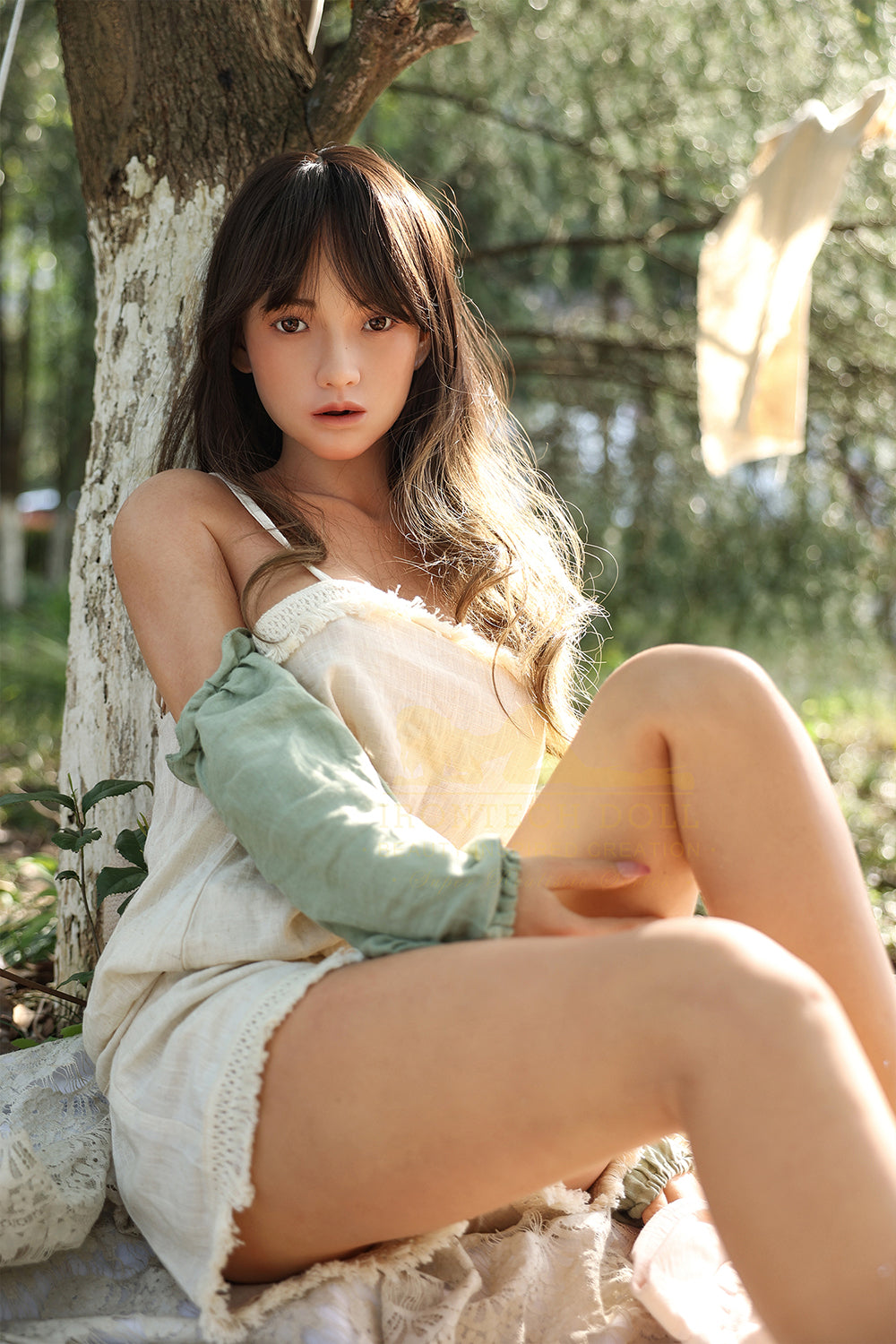 Irontechdoll Indica 167cm ROS Head Full Silicone Oral Sex Doll S37 Dark Tanned Realistic Movable Jaw Adult Love Doll