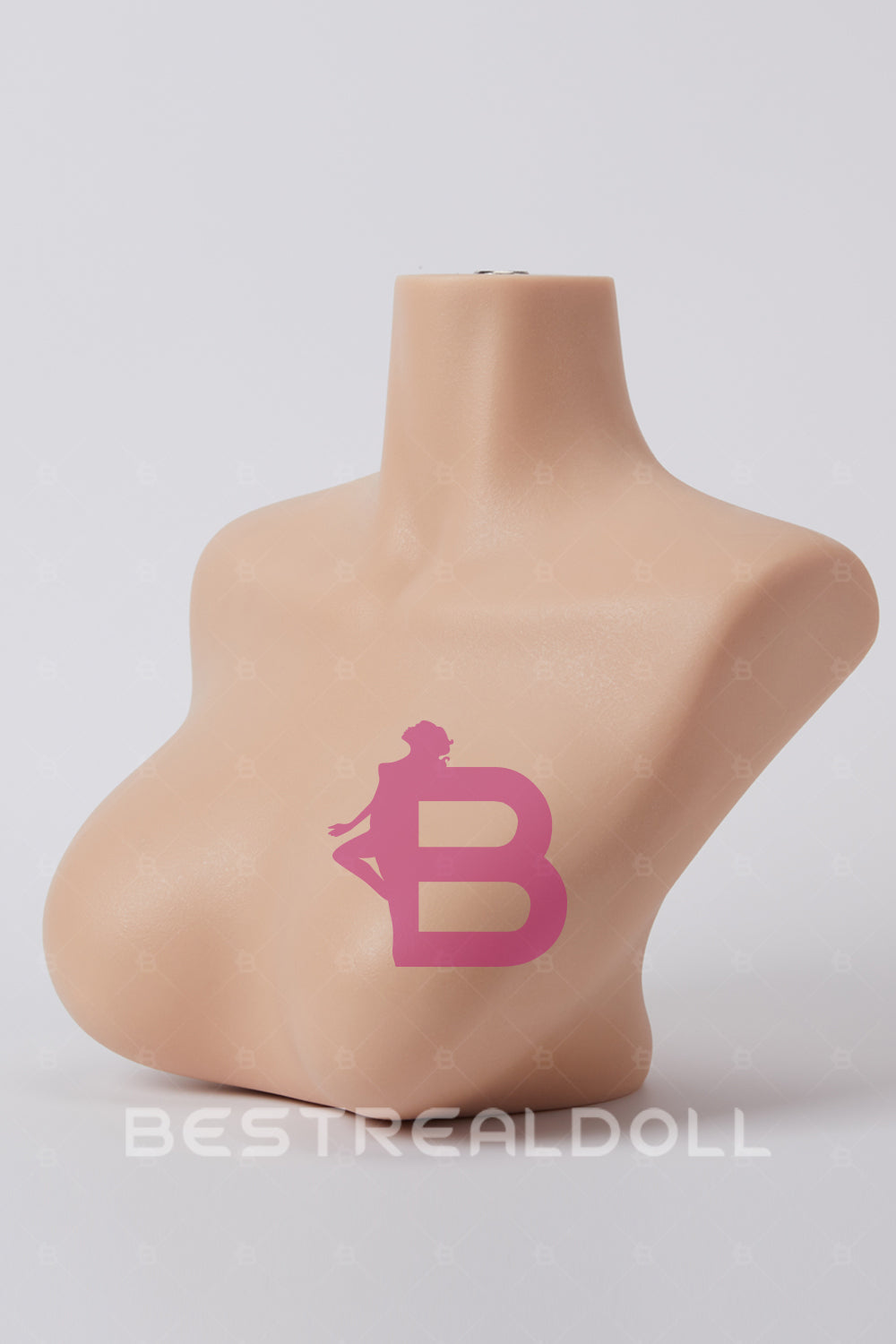Three Skin Tone Full Silicone Sex Doll Head Stand for Display Light Tanned Skin Silicone Doll Head Stand ONLY