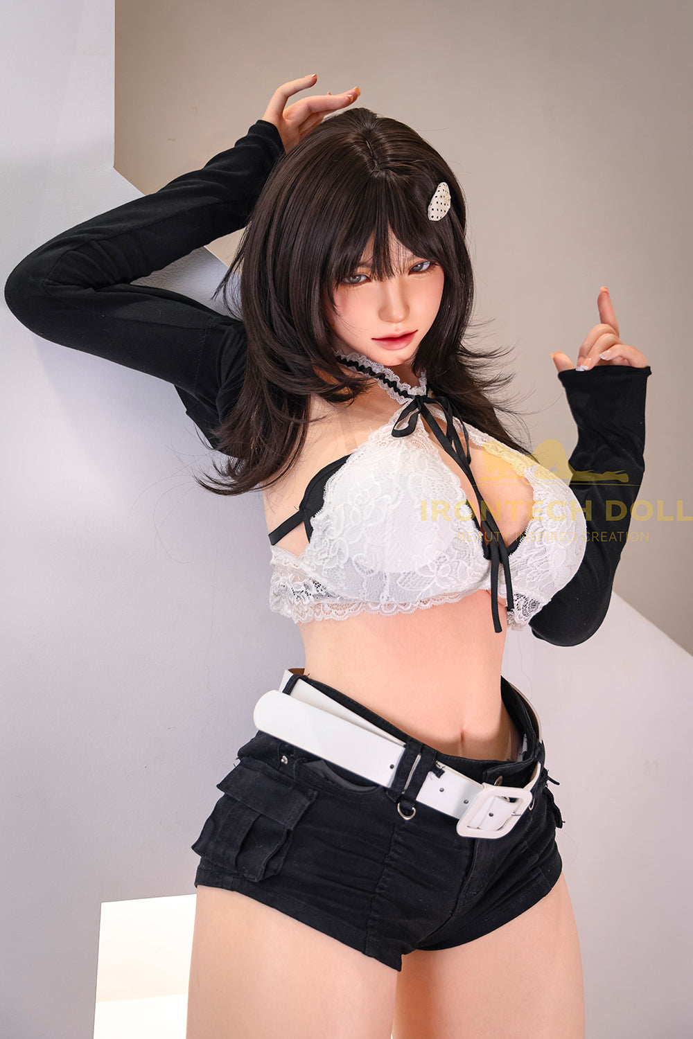 US Stock - Irontechdoll Lennon Plus 166cm S32 Natural Skin Full Silicone ROS Max Love Doll Big Boobs Silicone Oral Sex Doll