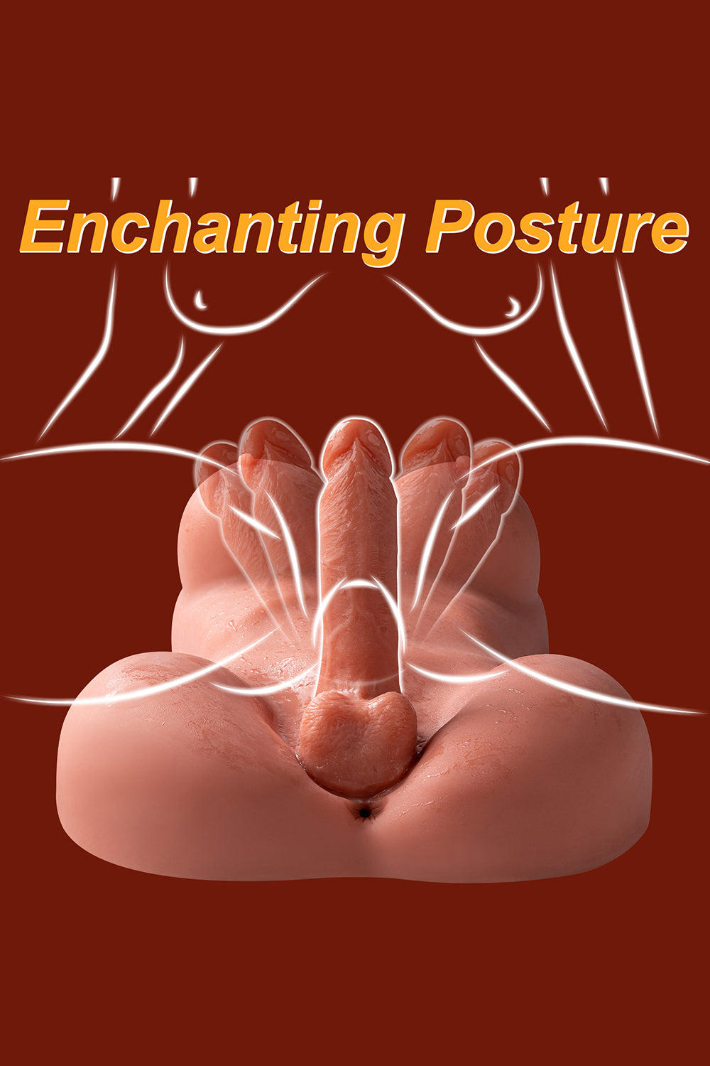 EU Stock - Transgender TPE Futa Sex Doll XS-MA30010 Torso Shemale Adult Love Doll Futanari Sex Doll Torso