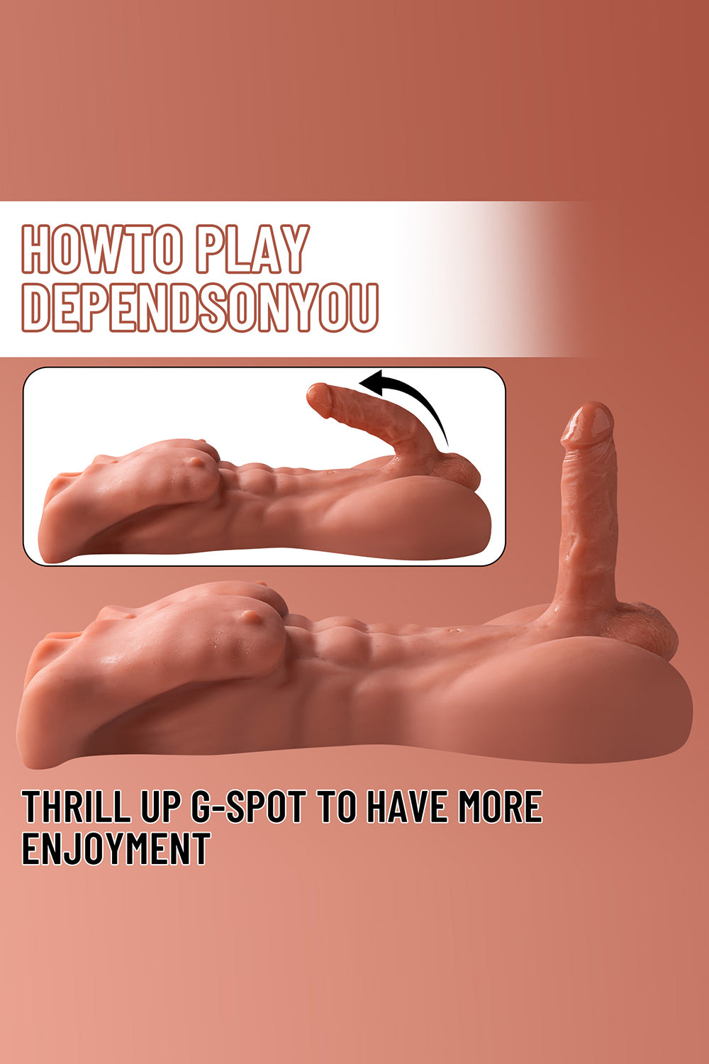 US Stock - Male Doll XS-MA30008 Torso TPE Sex Doll Adult Love Doll