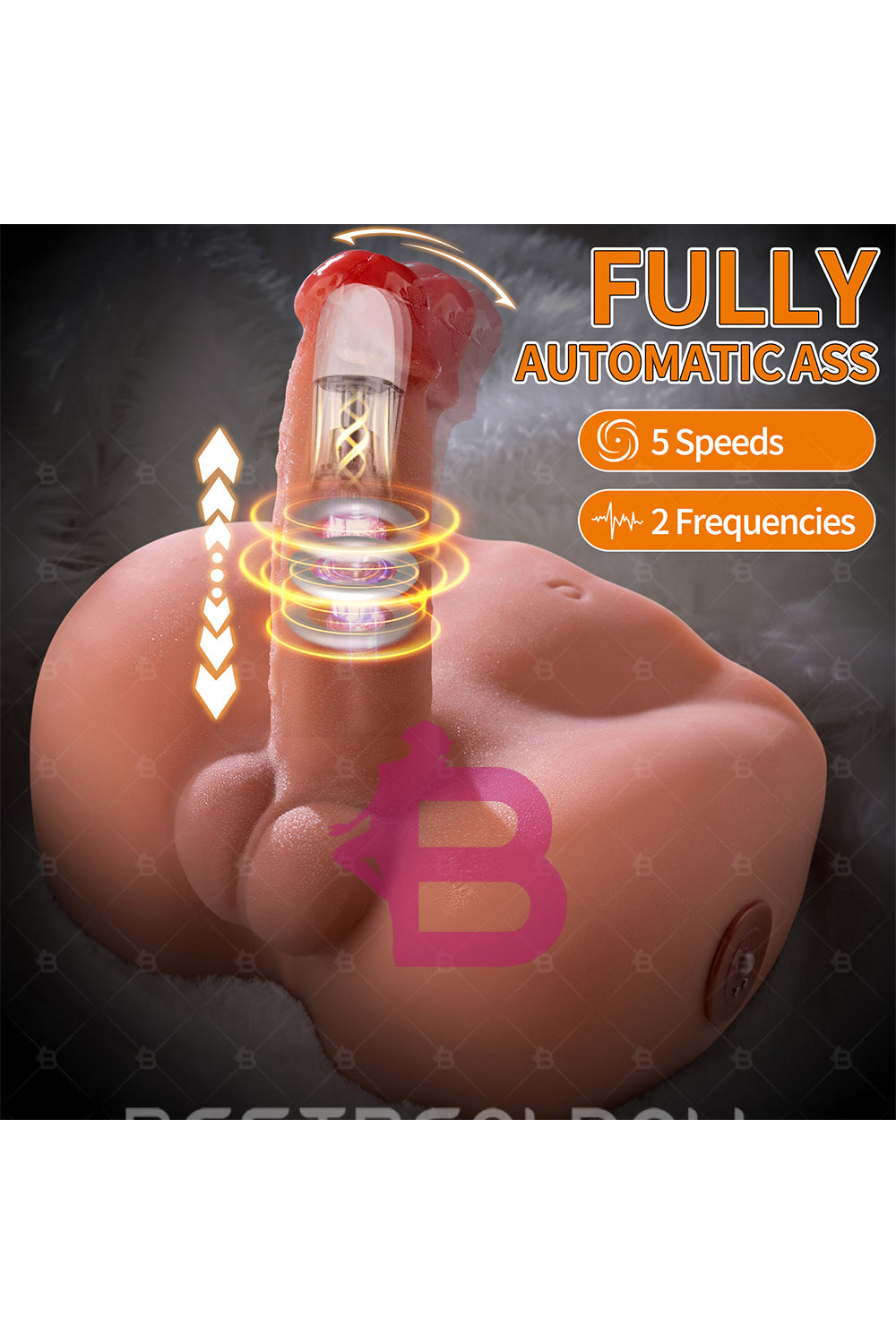 US Stock - SQ-MA30033 Male Ass Torso Doll Automatic Dido Electric TPE Male Sex Ass Doll Torso