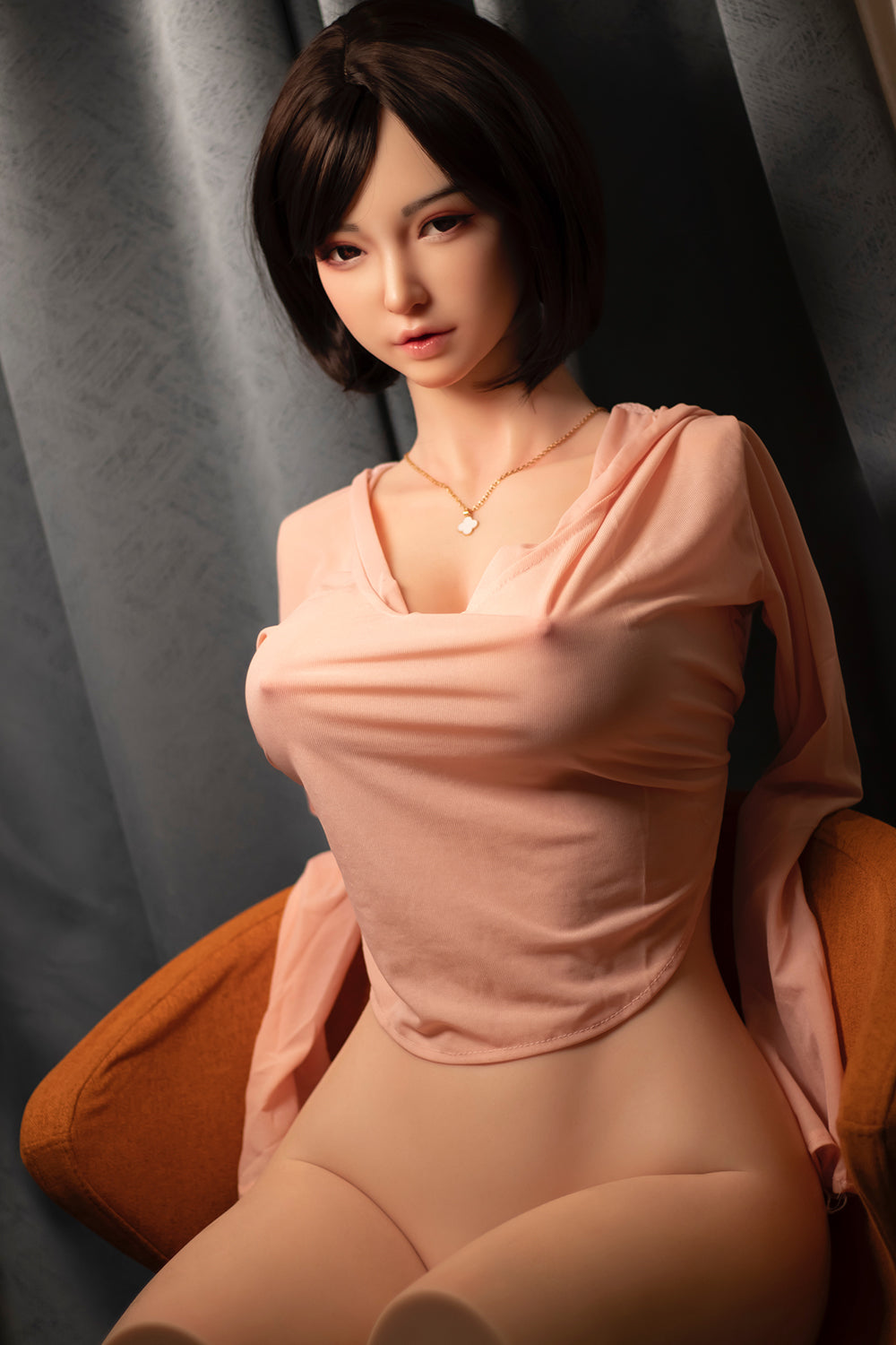 Lyola Torso Doll Full Silicone ROS Head Adult Torso Sex Doll Auto-Wiggling Movable Jaw Love Doll Torso