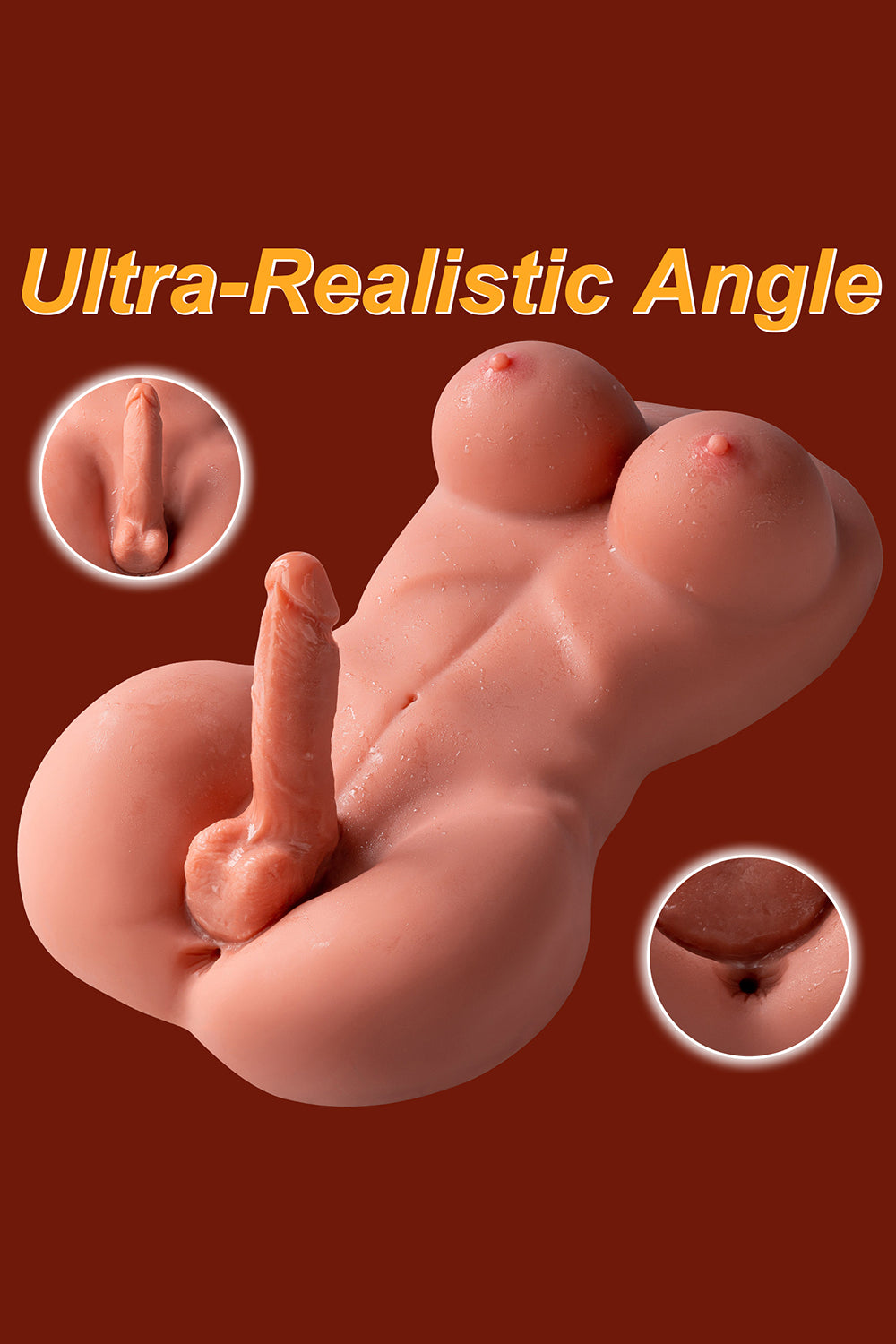 EU Stock - Transgender TPE Futa Sex Doll XS-MA30010 Torso Shemale Adult Love Doll Futanari Sex Doll Torso