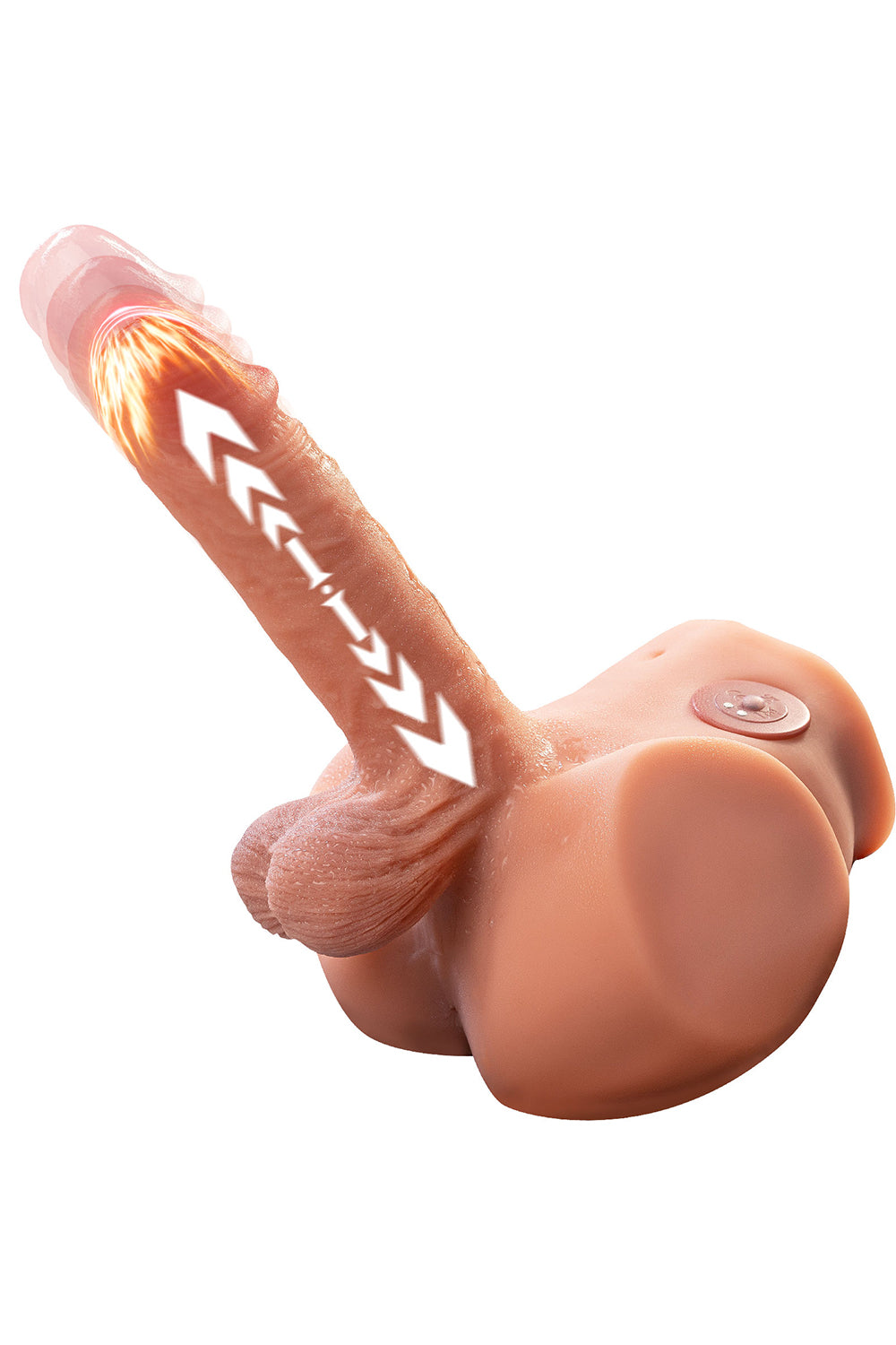 US Stock - SQ-MAR30036 Electric Dildo Male Ass Sex Doll Torso TPE Autmatic Function Male Torso Ass Doll