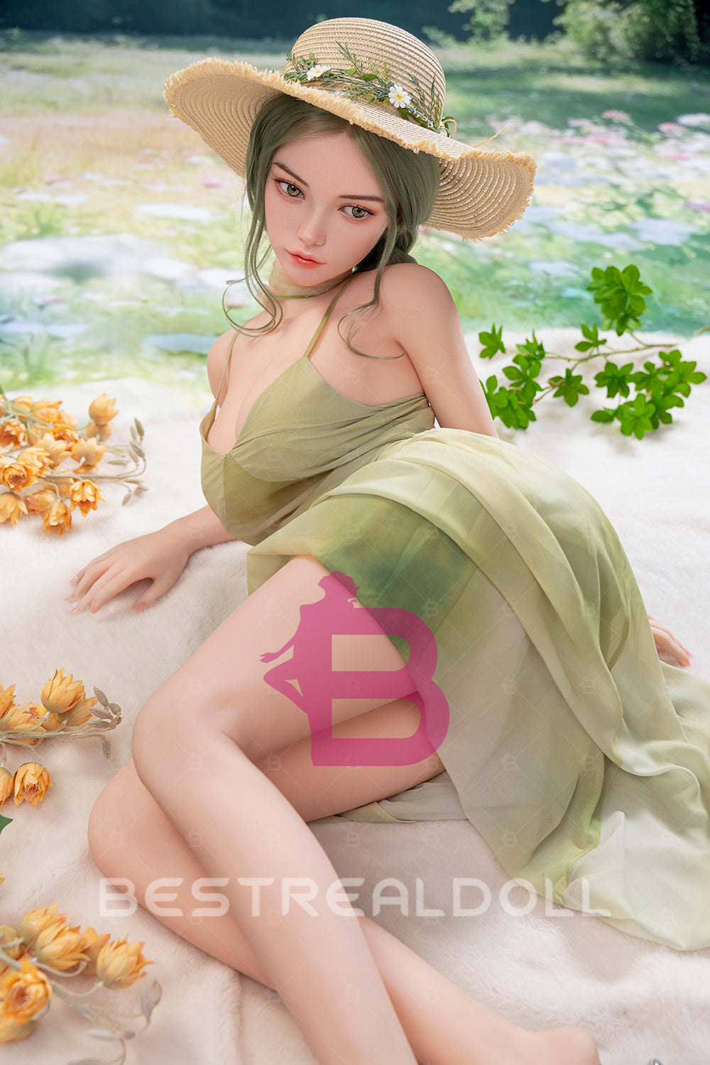 US Stock - YAMIEE Arlet 163cm SNK50 Unique Design Silicone ROS Head TPE Sex Doll Natural Skin TPE Body Movable Jaw Adult Oral Sex Love Doll (Free 2ND Head)