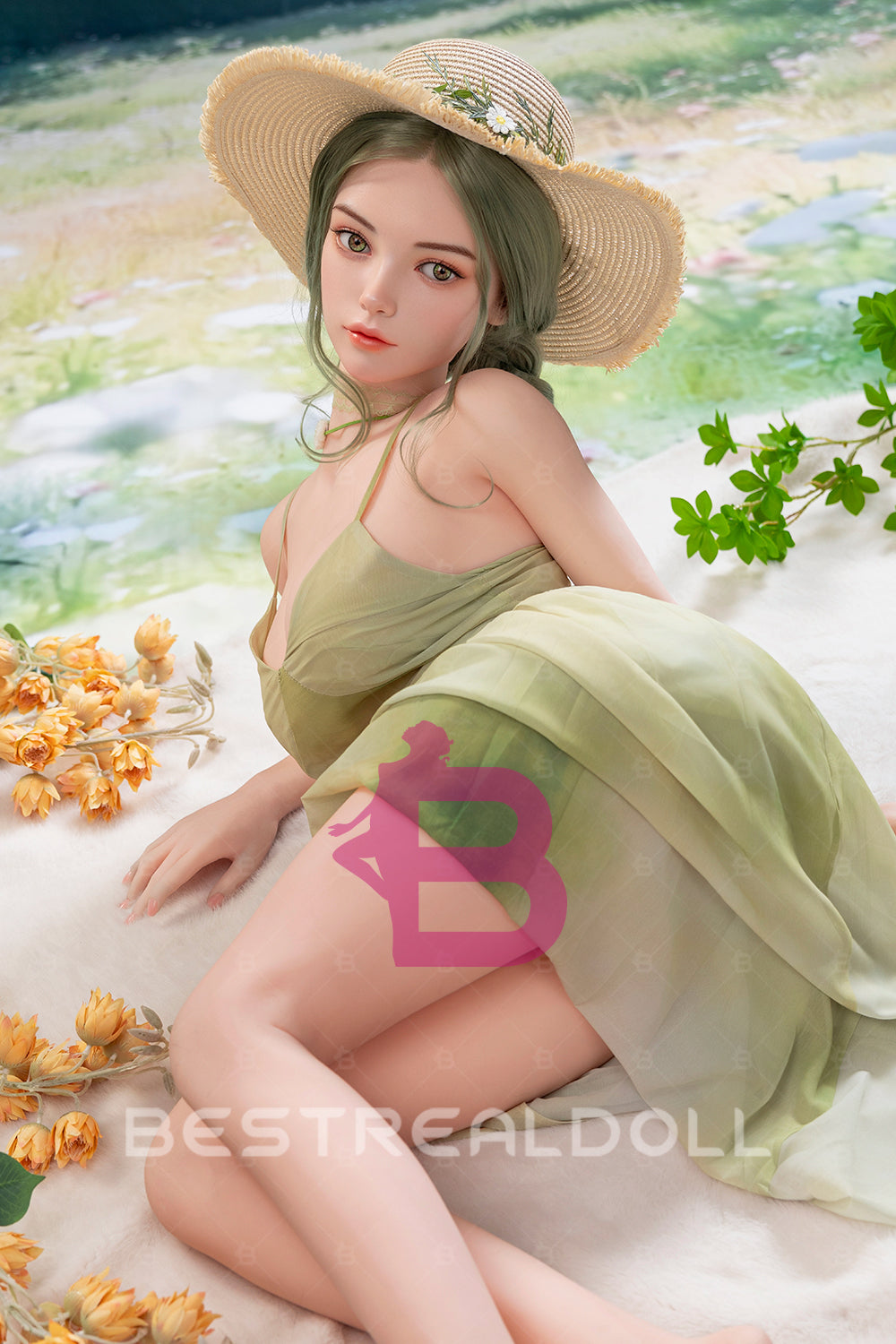 US Stock - YAMIEE Arlet 163cm SNK50 Unique Design Silicone ROS Head TPE Sex Doll Natural Skin TPE Body Movable Jaw Adult Oral Sex Love Doll (Free 2ND Head)