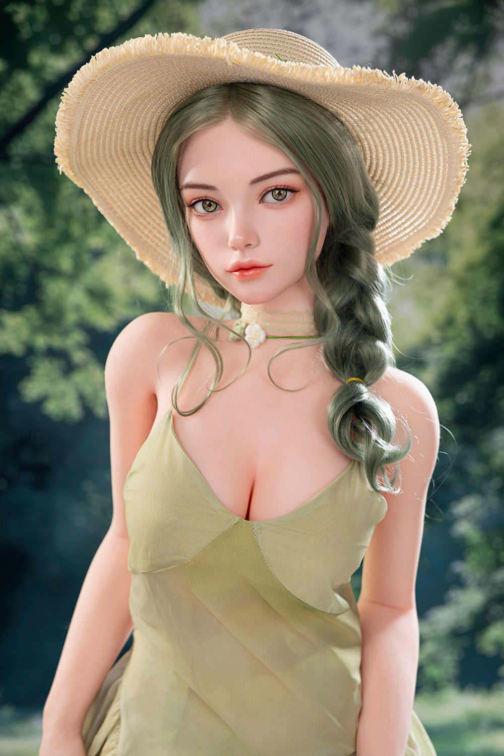 US Stock - YAMIEE Arlet 163cm SNK50 Unique Design Silicone ROS Head TPE Sex Doll Natural Skin TPE Body Movable Jaw Adult Oral Sex Love Doll (Free 2ND Head)