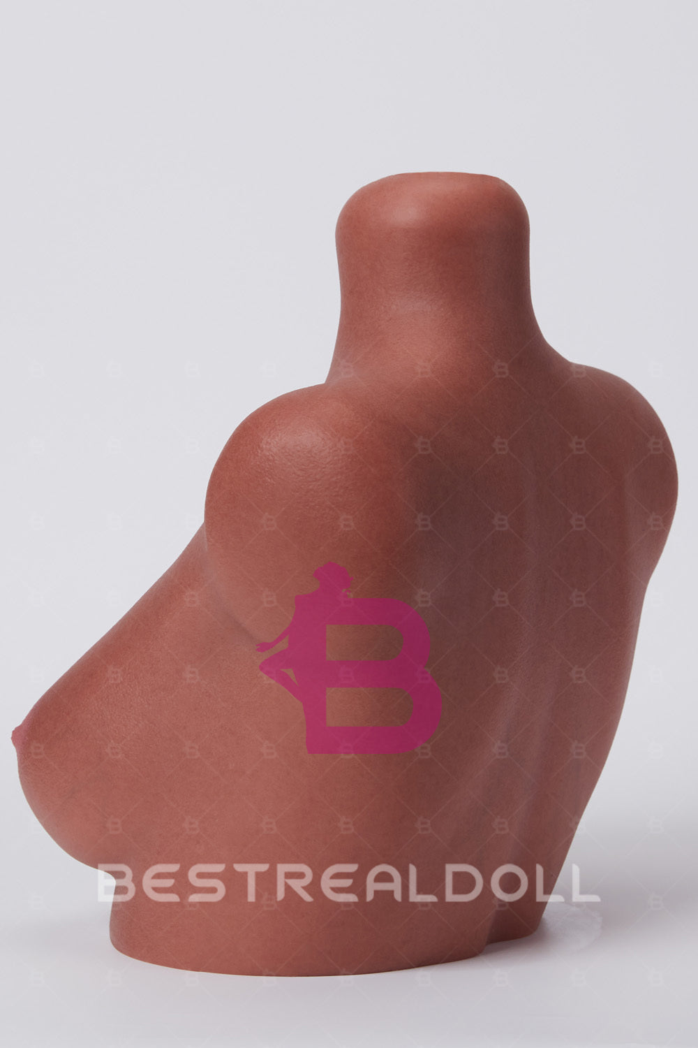 Full Silicone Half Body Sex Doll Head Display Stand Tanned Skin Silicone Adult Love Doll Head Stand ONLY