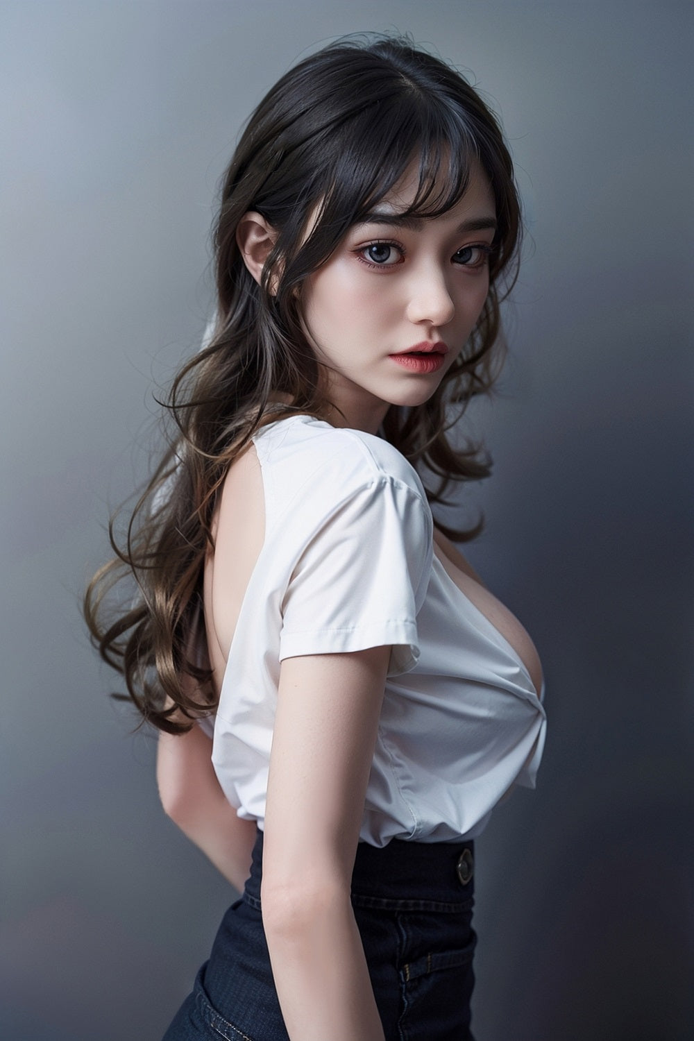 RIDMII Miranda Plus Unique Design 169cm #462 Silicone ROS Head Love Doll TPE Body Movable Jaw Realistic BBW Sex Doll