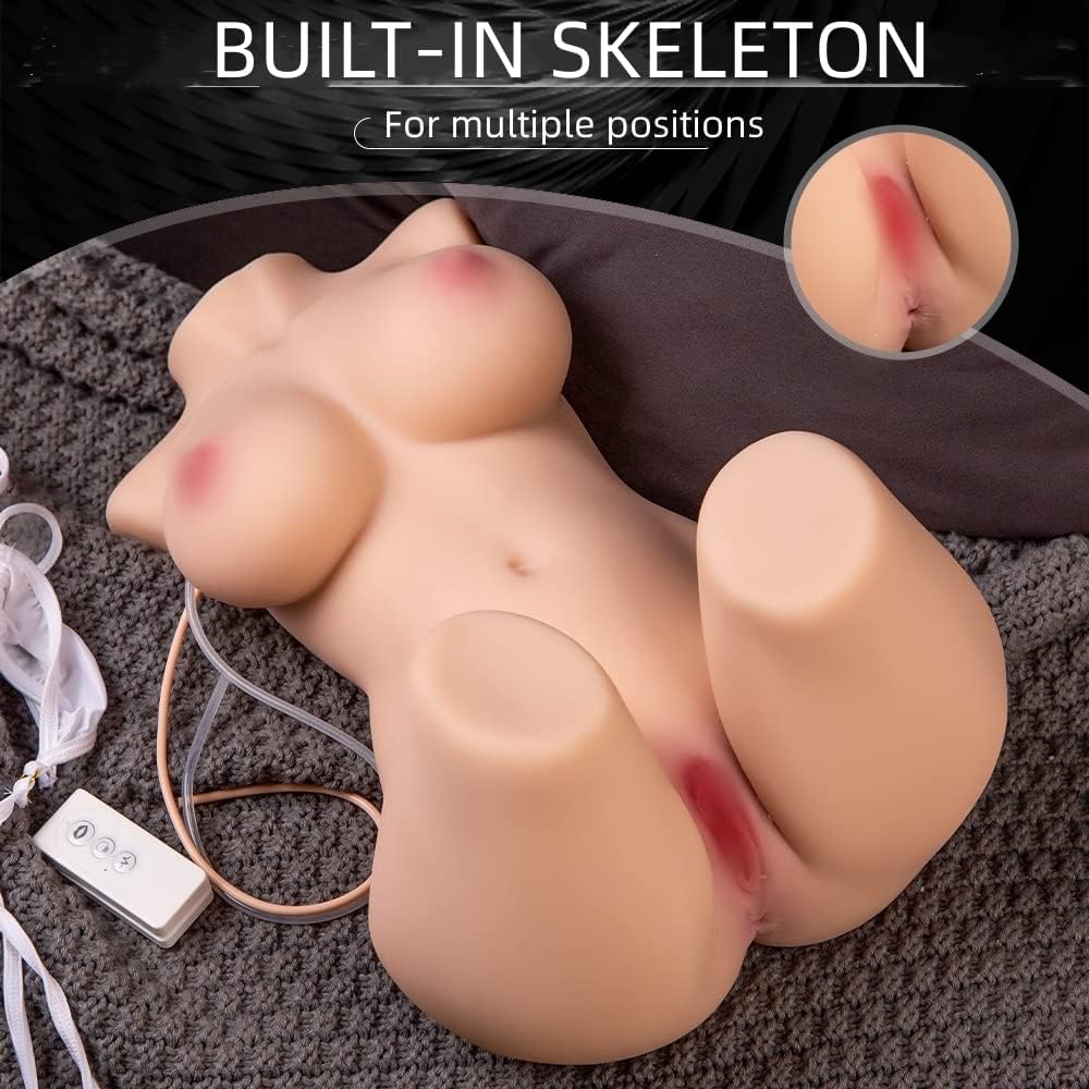 EU Sotck - 55cm/21.in Sukcing Vagina Torso Sex Doll Half Body Love Doll Torso TPE Torso Doll