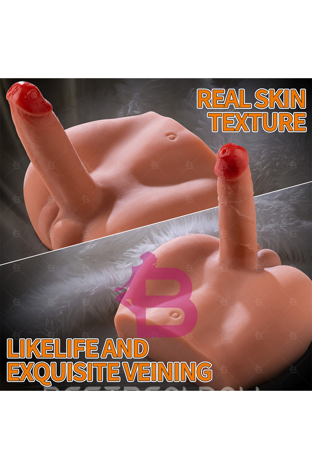 US Stock - SQ-MA30033 Male Ass Torso Doll Automatic Dido Electric TPE Male Sex Ass Doll Torso