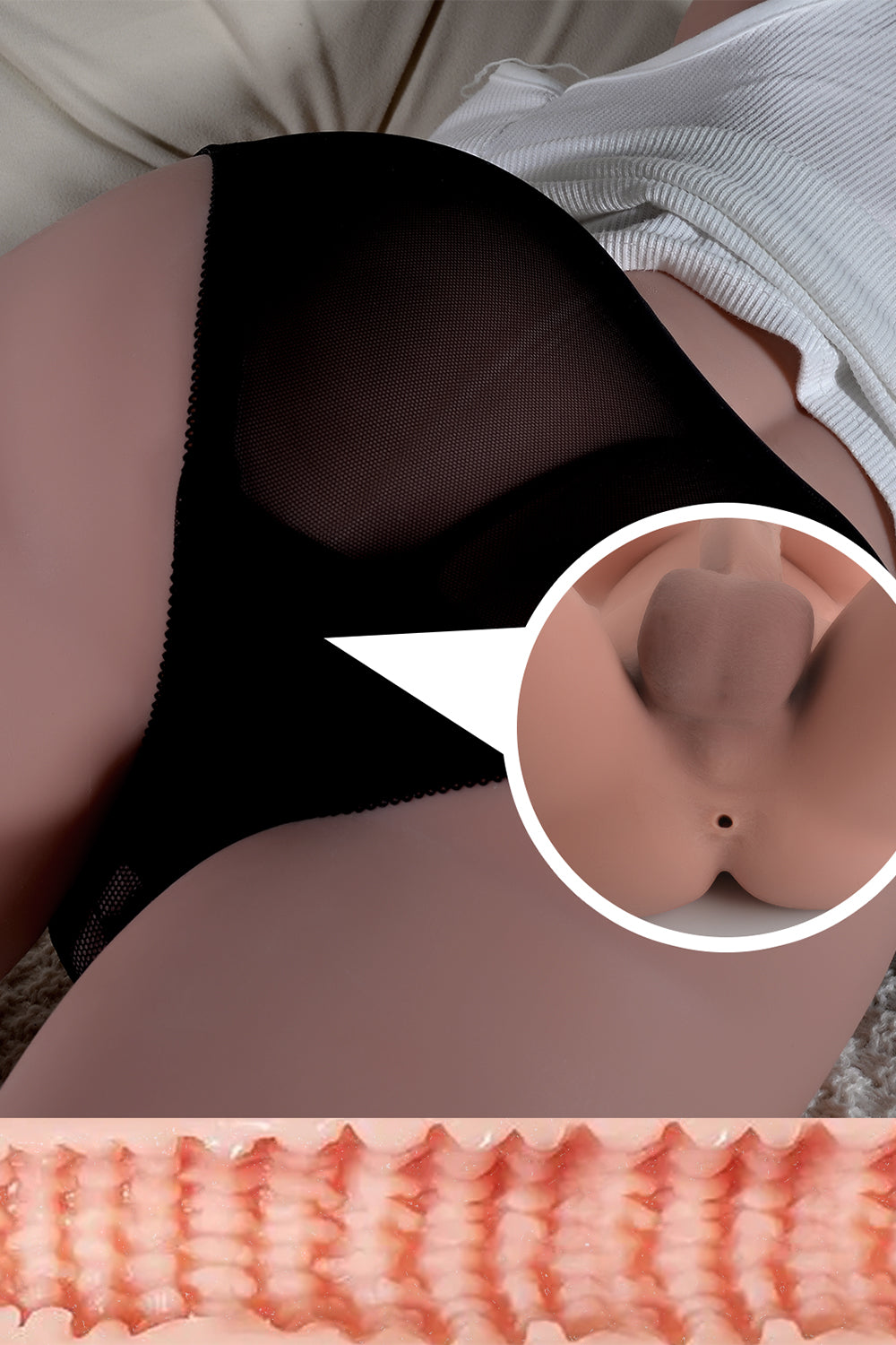 Etta Realistic Big Boobs Transgender Sex Doll Torso Half Body TPE Torso Doll Shemale Love Doll