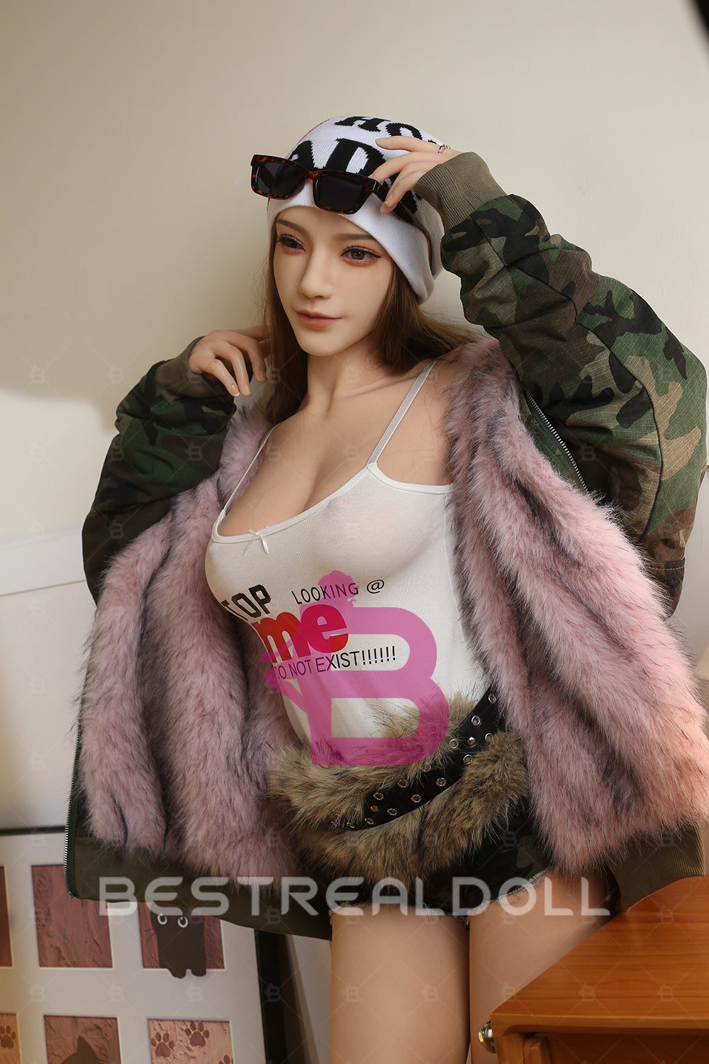 Araluen 158cm S169 Full Silicone Sex Doll Cool Girl Big Breasts Silicone Adult Love Doll