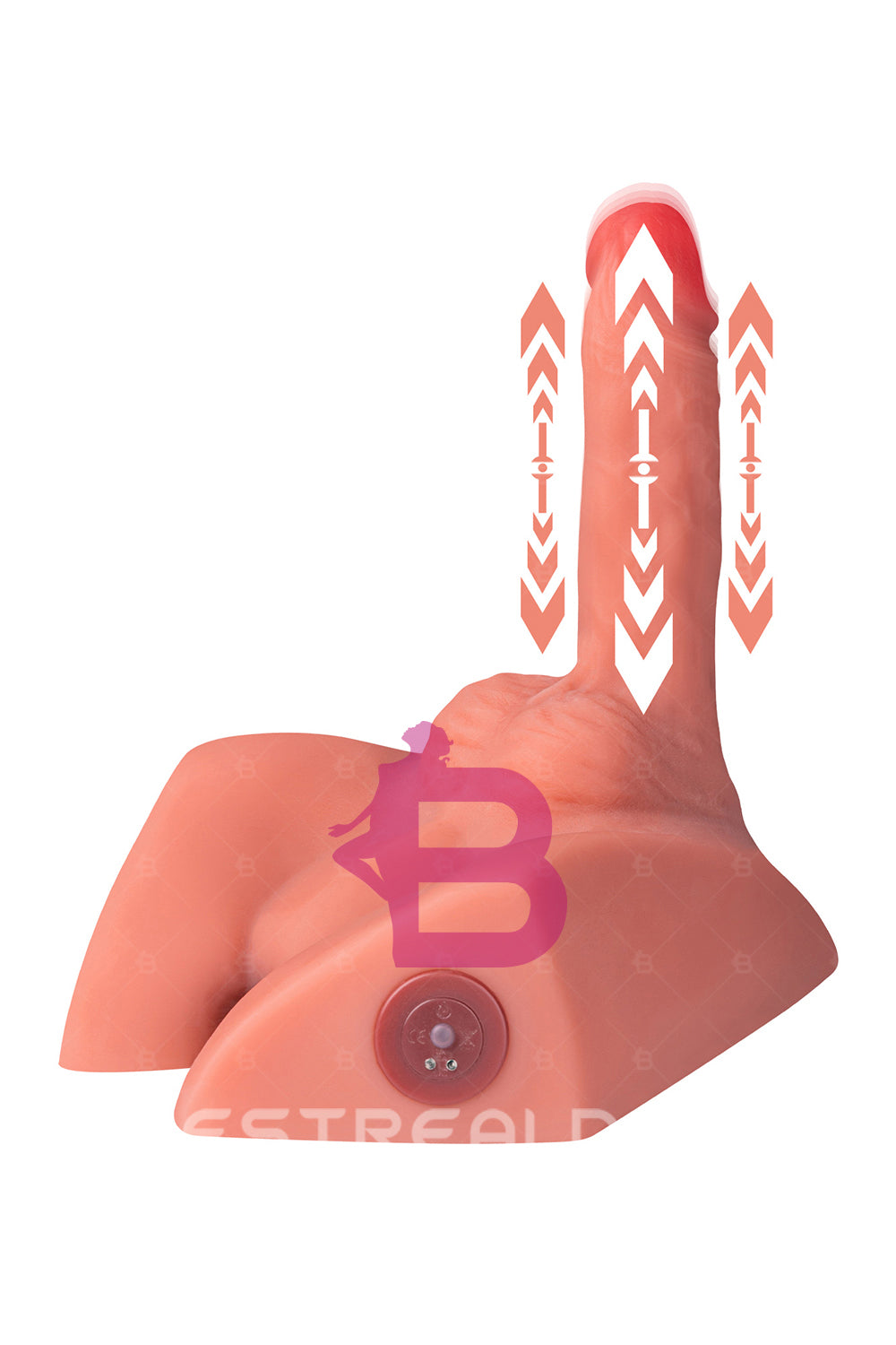 US Stock - SQ-MAR30024 Electric TPE Male Ass Doll Torso Automatic Dildo TPE Male Torso Ass Doll