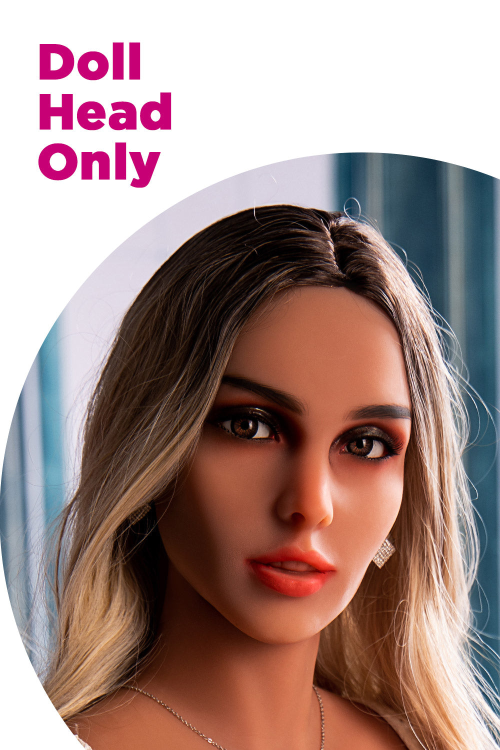 US Stock - Jovany #346 Realistic TPE Sex Doll Head Adult Love Doll Head ONLY