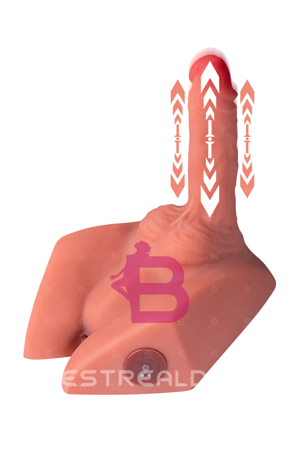 US Stock - SQ-MAR30024 Electric TPE Male Ass Doll Torso Automatic Dildo TPE Male Torso Ass Doll