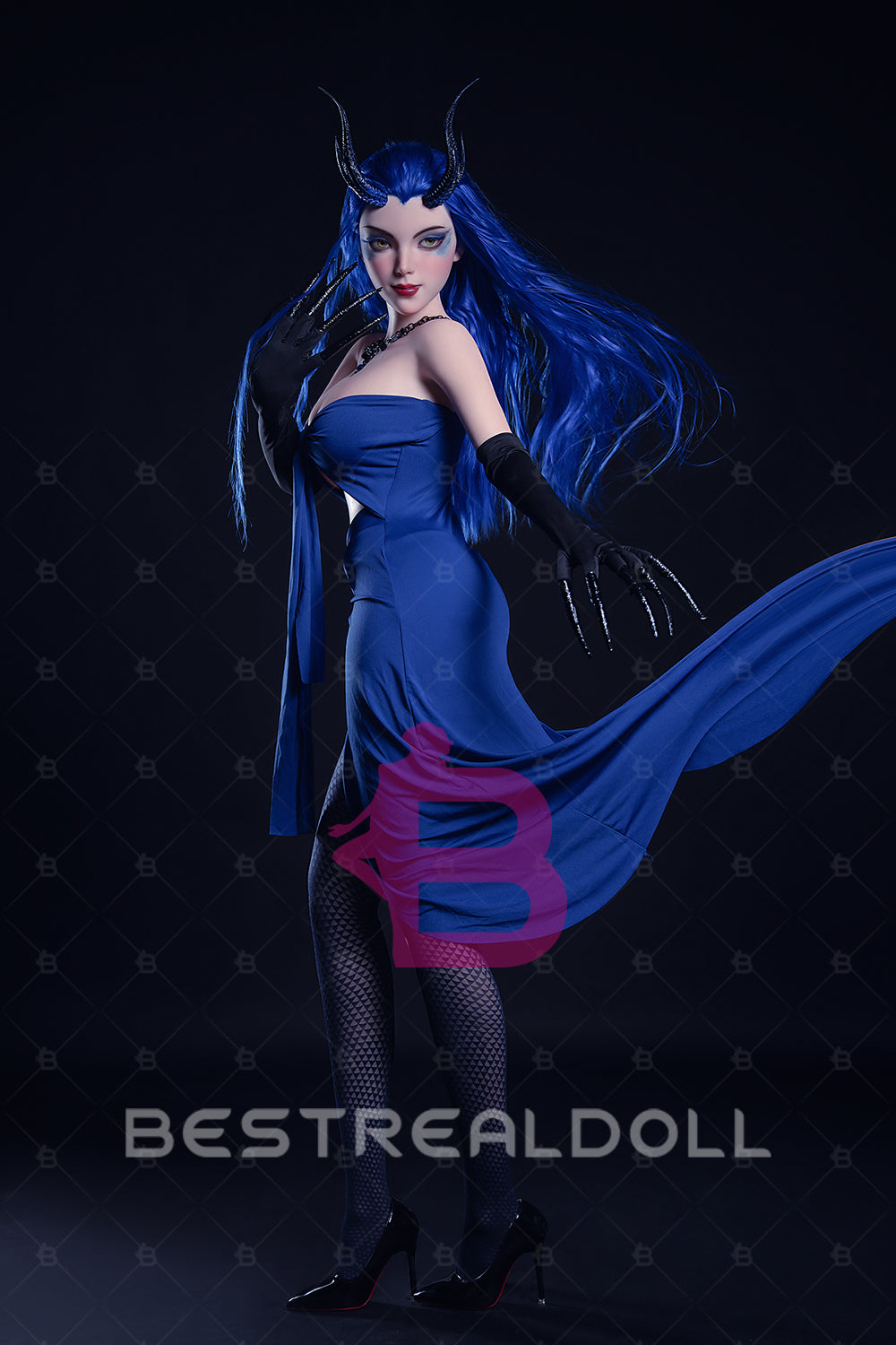 US Stock - Maelis 164cm S36 Full Silicone Sex Doll Dragon Girl Big Breasts Silicone Adult Love Doll