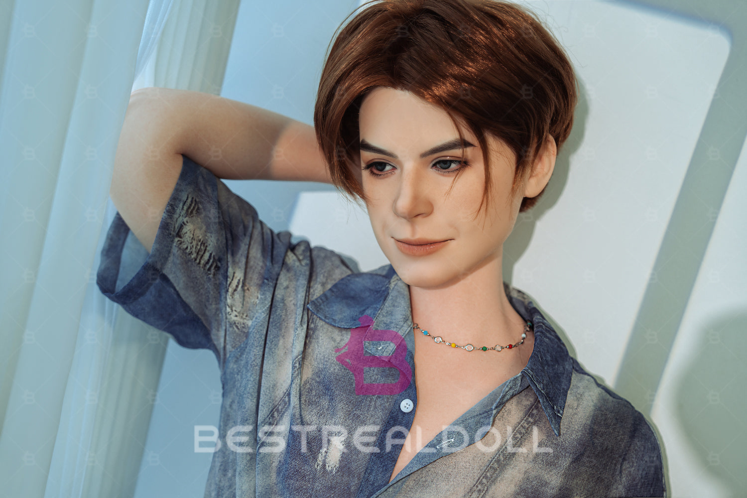 Caius 160cm L-1 Full Silicone Full Silicone Male Sex Doll 18cm Dildo Silicone Adult Male Love Doll