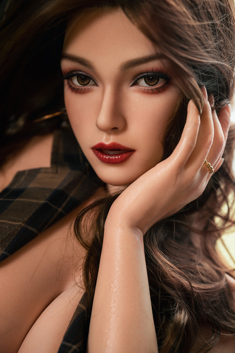 US Stock - Niks 164cm Silicone Head Oral Sex Love Doll TPE Body Movable Jaw ROS Adult Sex Doll