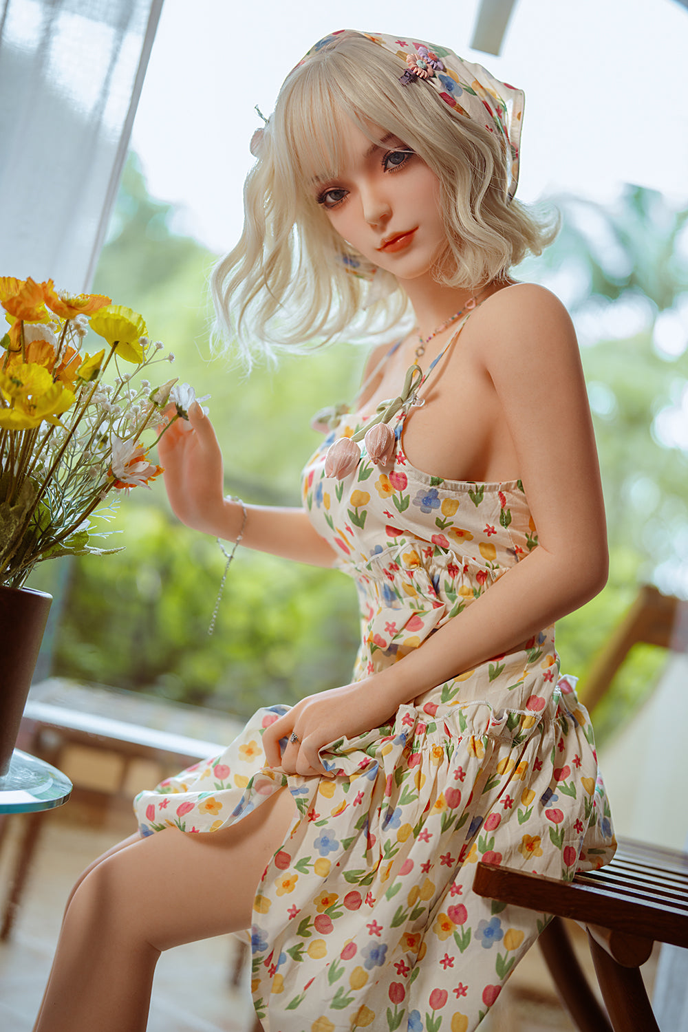 US Stock - YAMIEE Ottilie 150cm K49 Unique Design TPE Sex Doll Small Boobs Adult TPE Love Doll