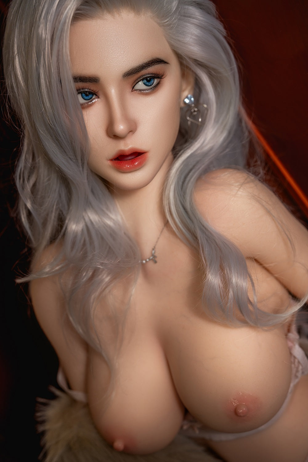 Saner 164cm M12 Silicone ROS Head Sex Doll TPE Body Realistic Movable Jaw Oral Sex Love Doll
