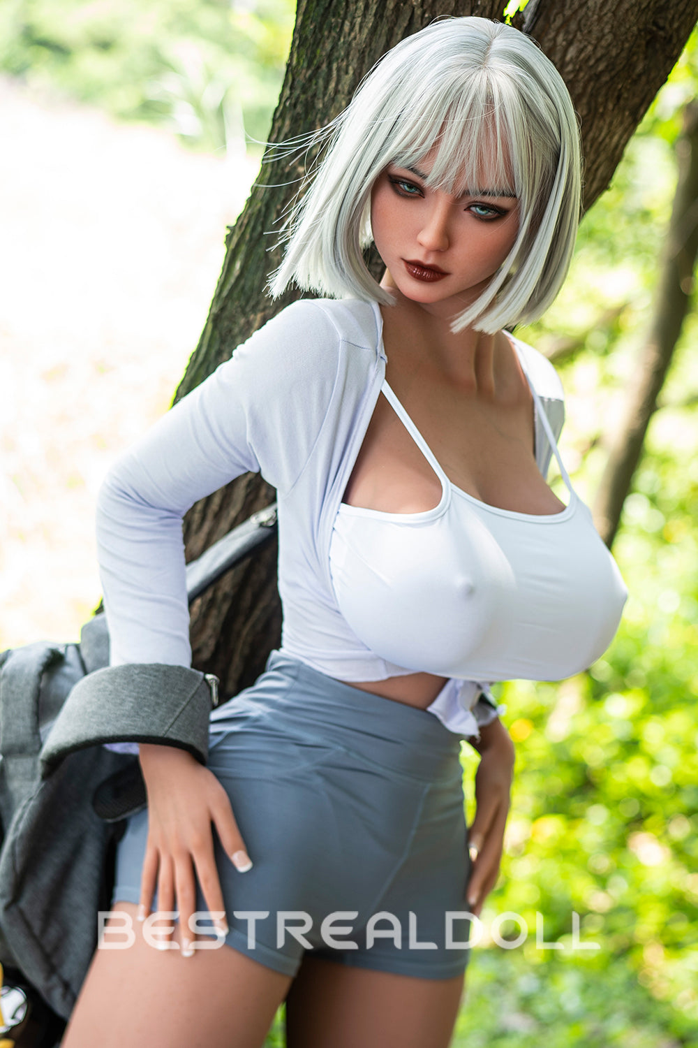 RIDMII Danica Unique Design 161cm #468 Realistic BBW Sex Doll Silicone ROS Head Movable Jaw Adult Love Doll TPE Body