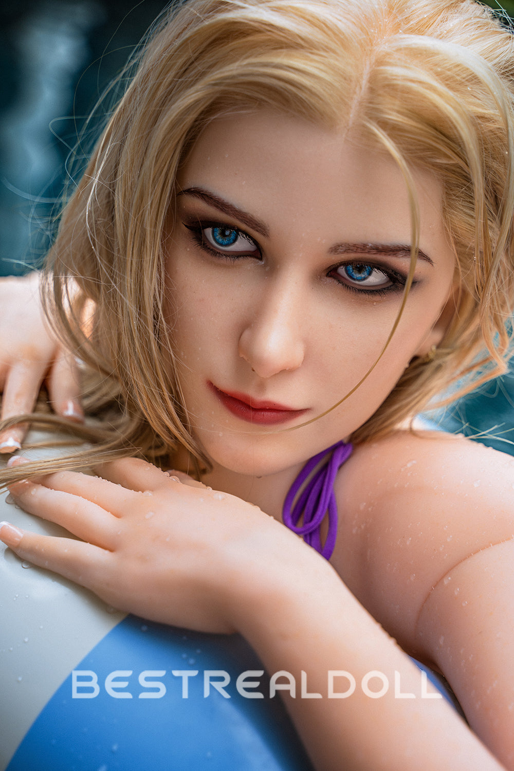 US Stock - RIDMII Gloria 166cm Unique Design Silicone Head Small Boobs Sex Doll TPE Body Blonde Adult Love Doll