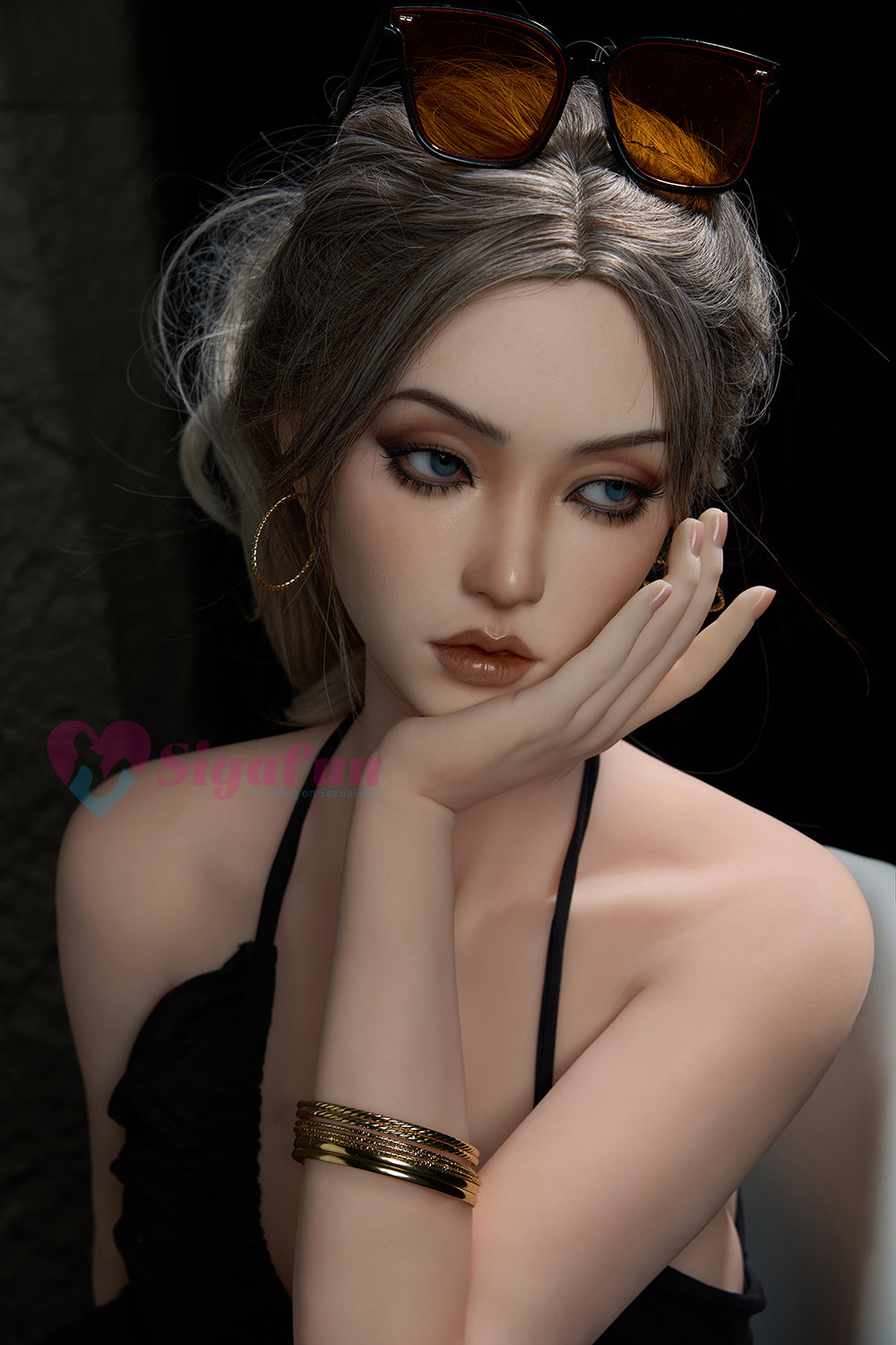 US Stock - SG1/SG2/SG6 164cm Natural Skin TPE Body Sex Doll Big Breasts Silicone Head Adult Love Doll