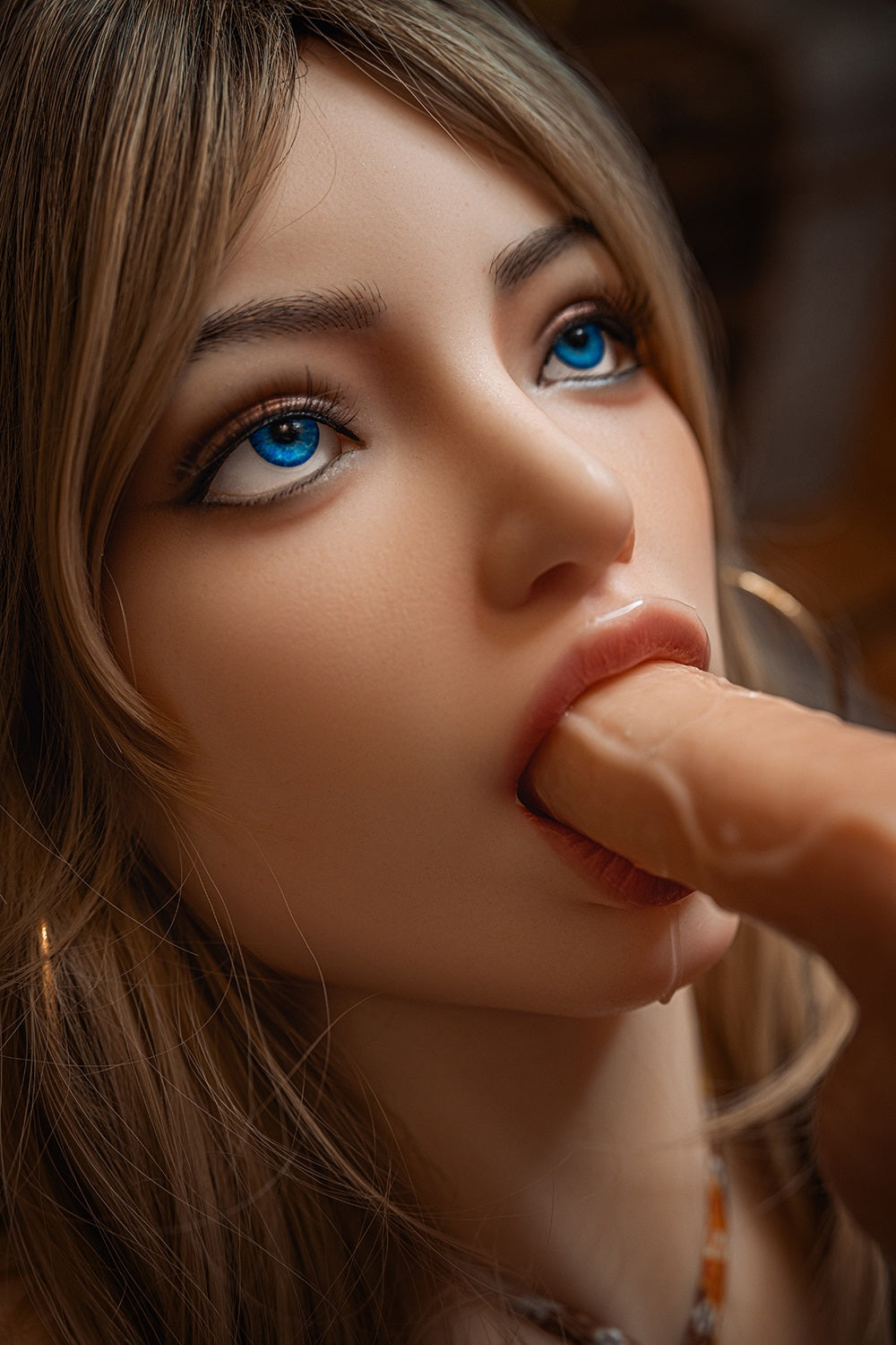 Violet 162cm-2 #478b Silicone ROS Head Sex Doll TPE Body Oral Sex Movable Jaw Adult Love Doll