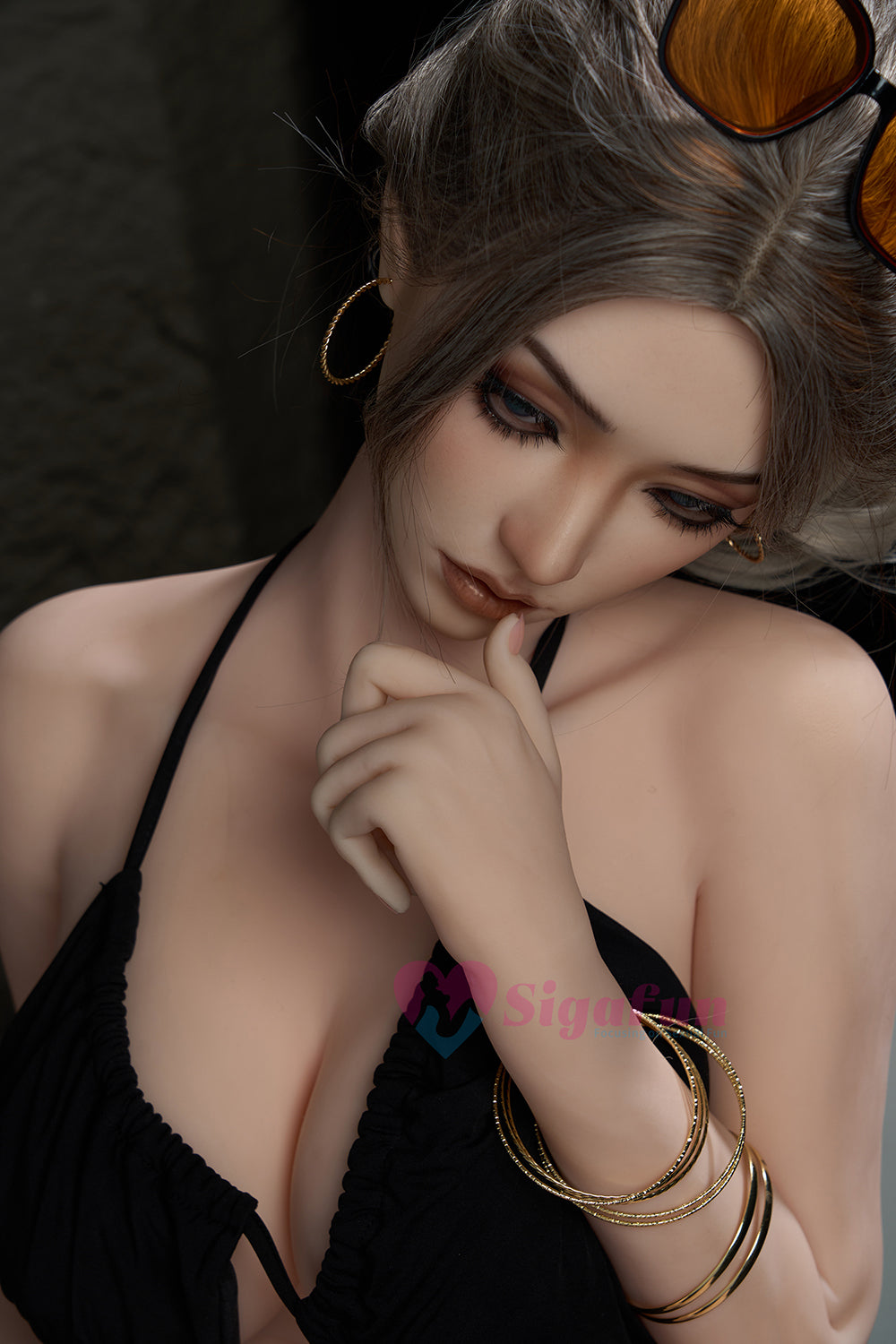 EU Stock - Sigafundoll SG1/SG2/SG6 164cm Natural Skin S-TPE Body Big Breasts Sex Doll Silicone Head TPE Adult Love Doll